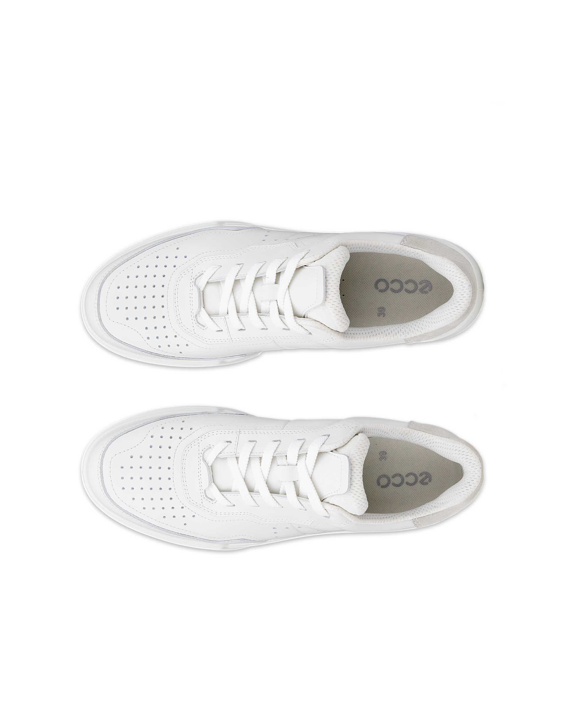 ECCO STREET COURT WOMEN'S SNEAKER - White - Top left pair