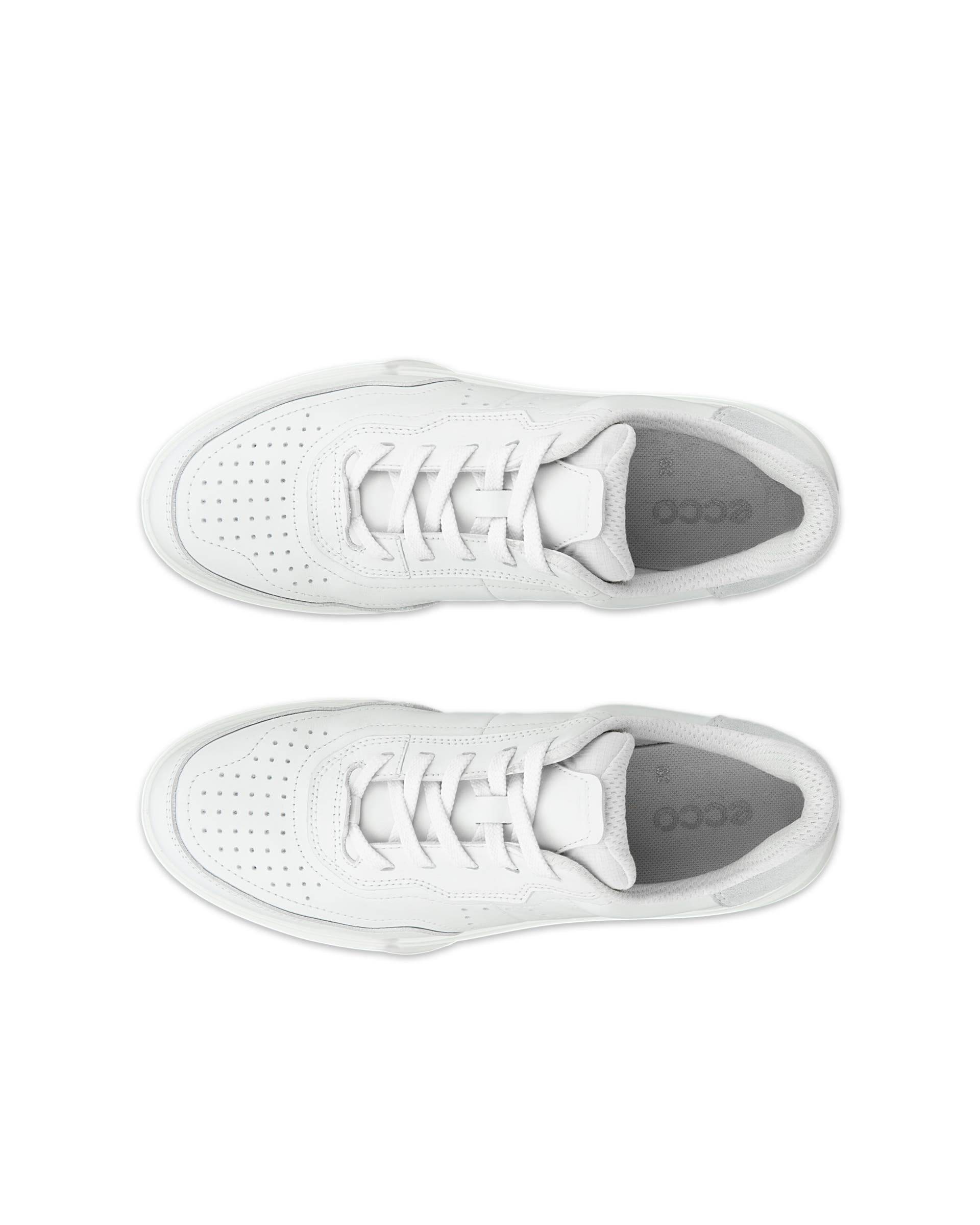 Dámske kožené tenisky ECCO® Street Court - Biela - Top left pair