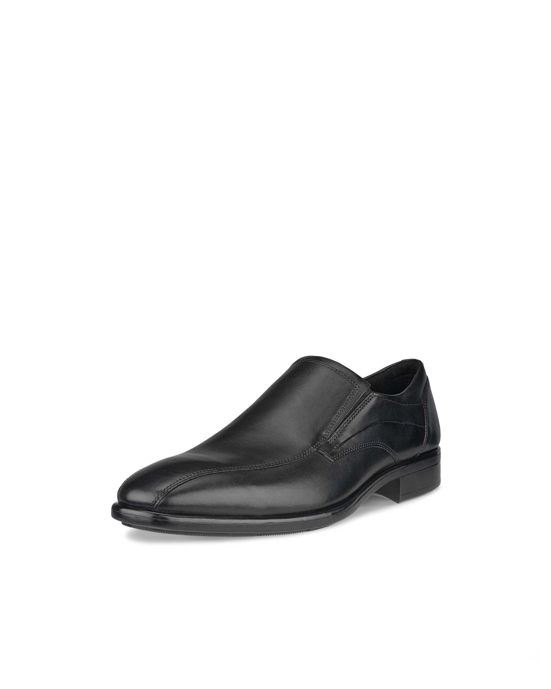 ECCO Citytray メンズ レザースリッポンドレスシューズ - ブラック - Main
