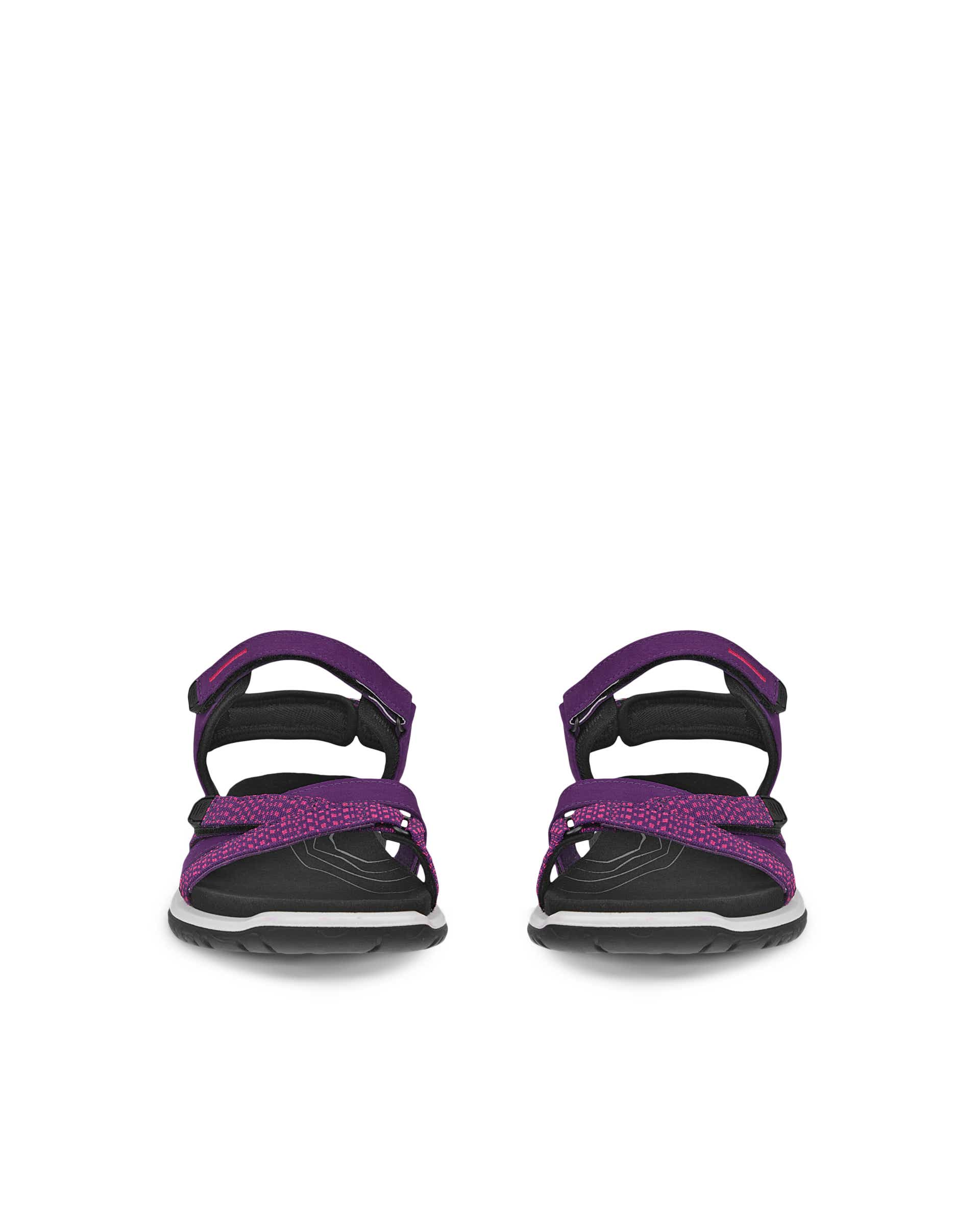 Dámské nubukové páskové sandály ECCO® Offroad Roam - Fialová - Front pair