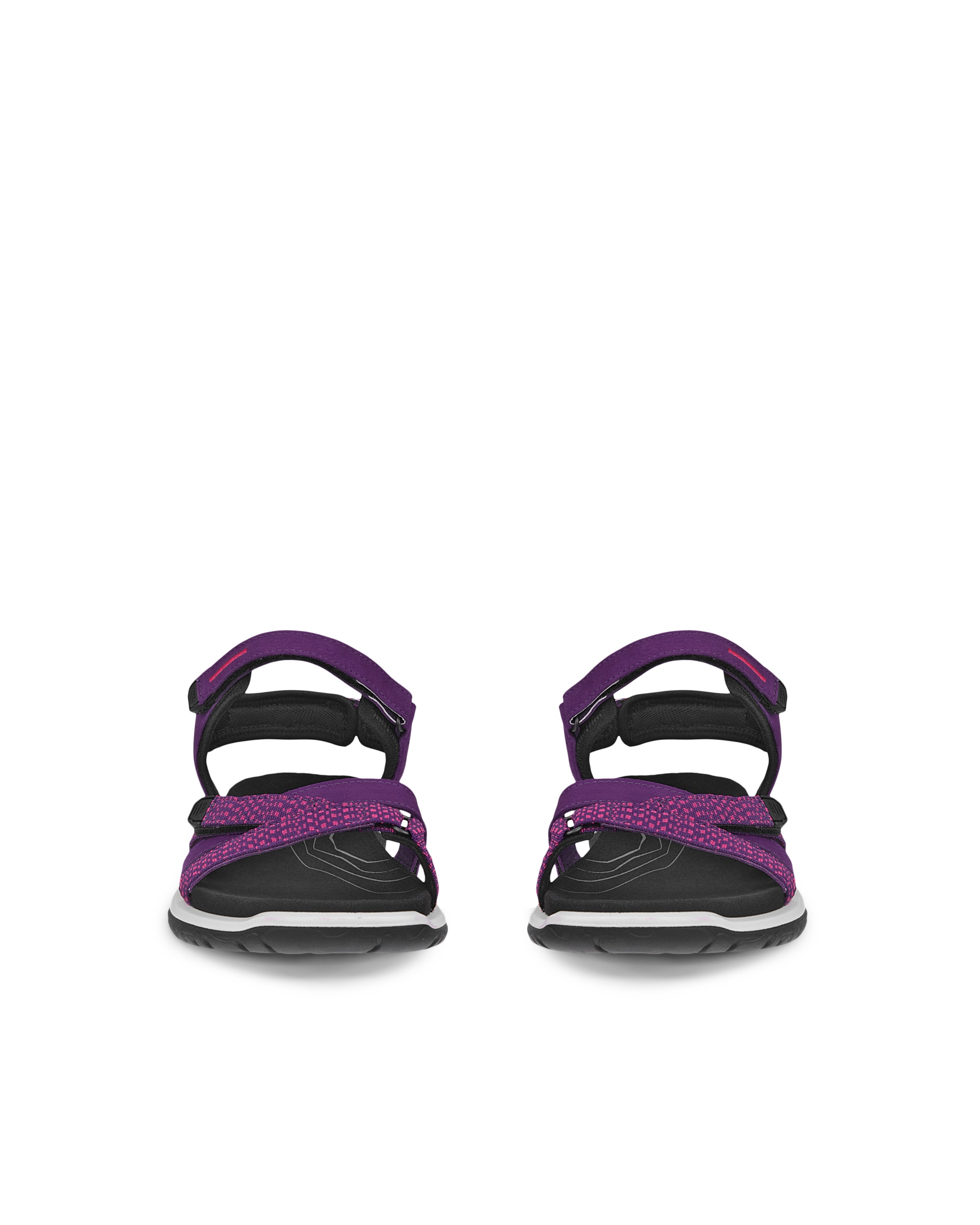 Dámské nubukové páskové sandály ECCO® Offroad Roam - Fialová - Front pair
