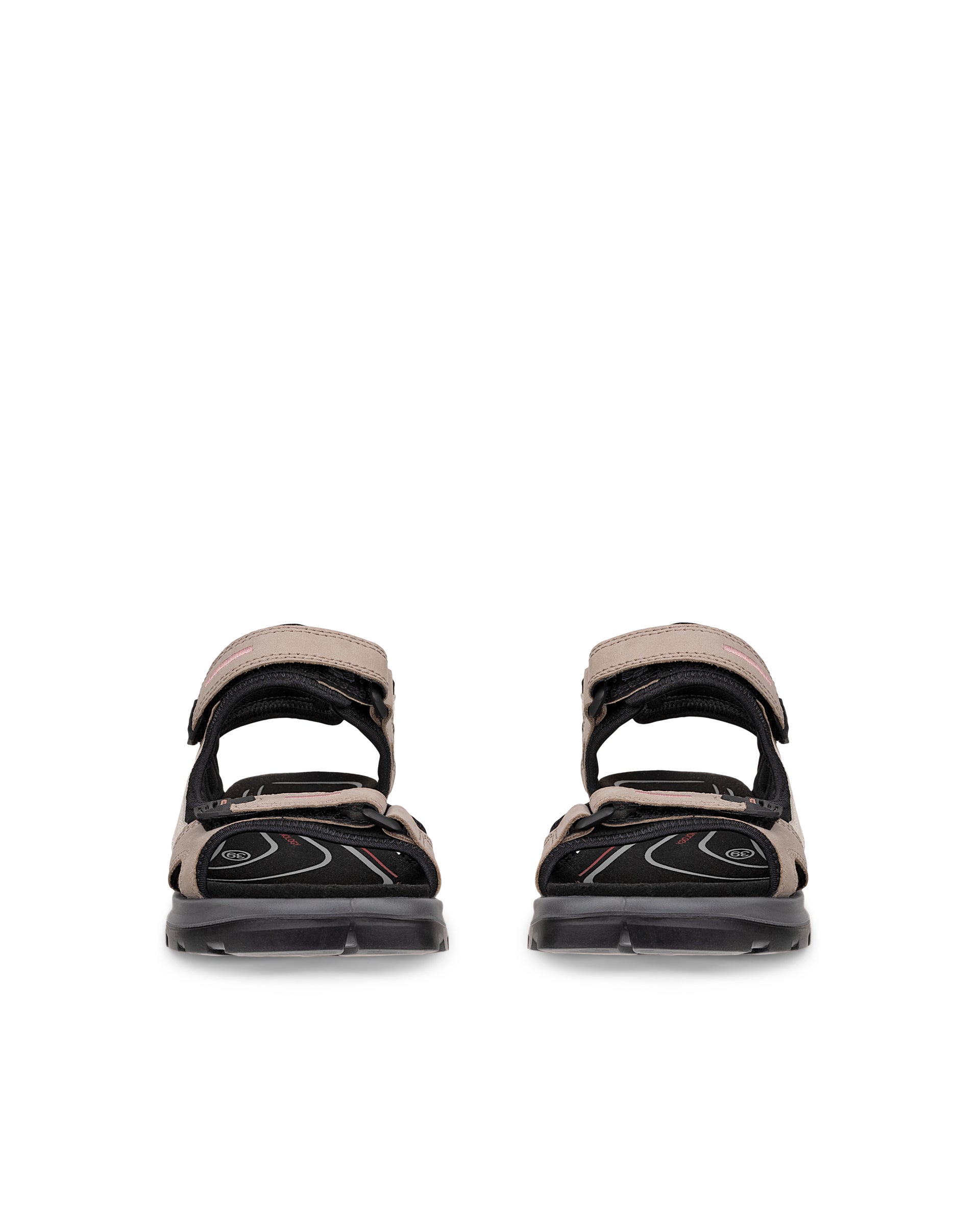 Ženski pohodniški sandal iz nubuka ECCO® Offroad - Bež - Front pair