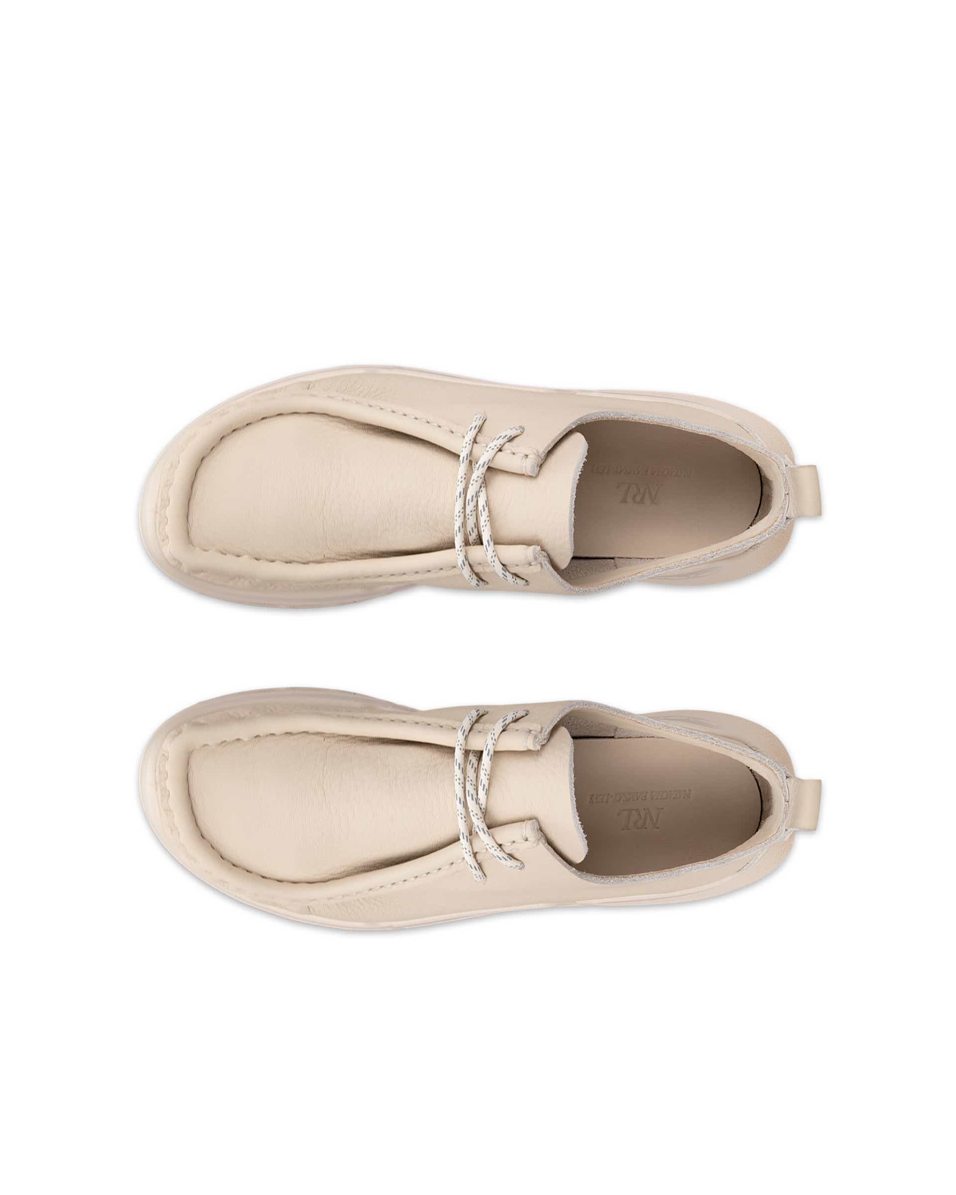 ECCO Biom 720 Women ウィメンズ レザーシューズ - ベージュ - Top left pair