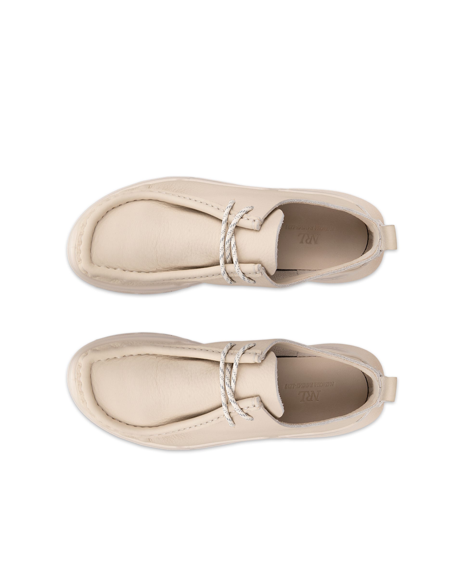 ECCO Biom 720 Women ウィメンズ レザーシューズ - ベージュ - Outside