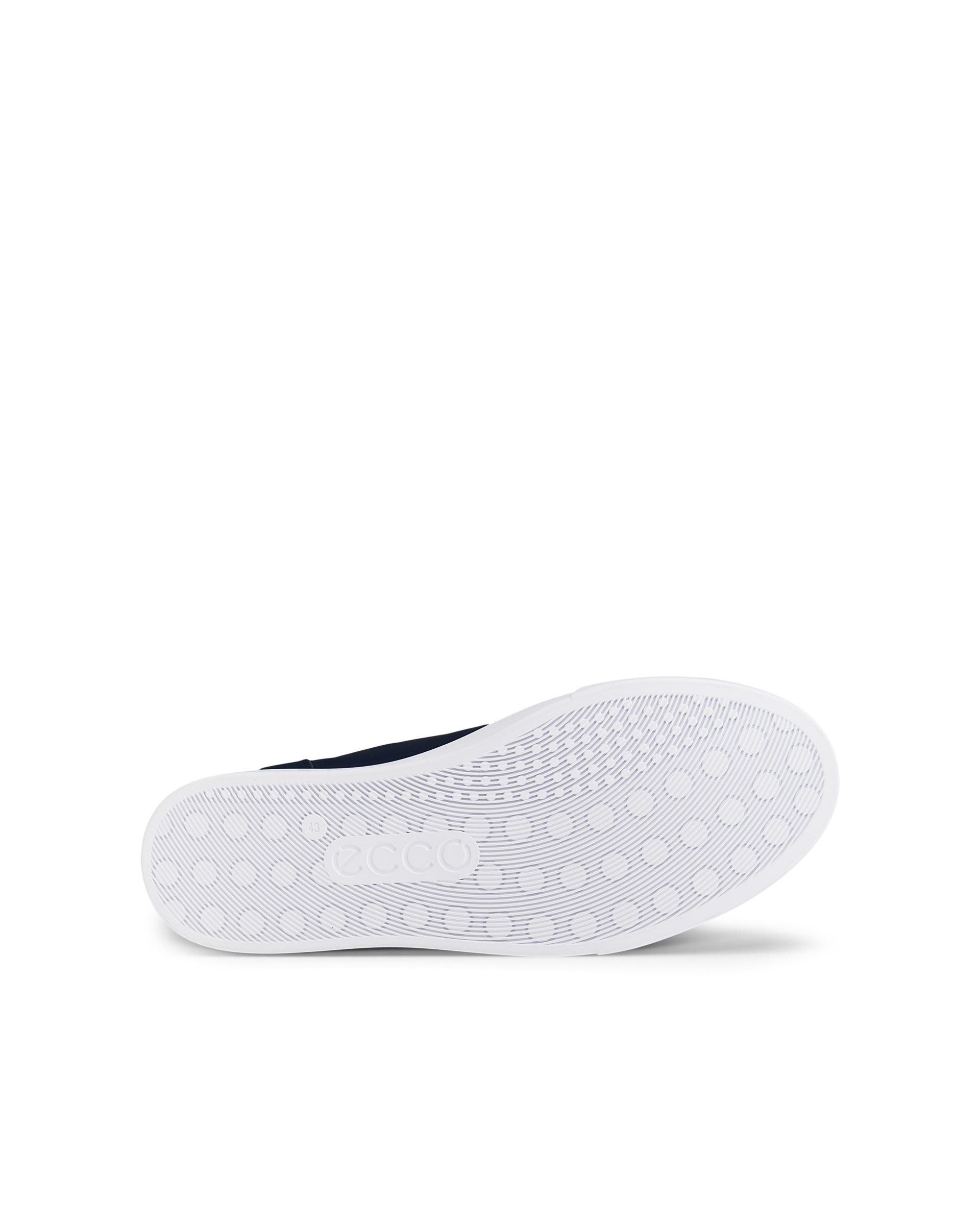 Men's ECCO® SOFT 10 Leather Trainer - Blue - Sole