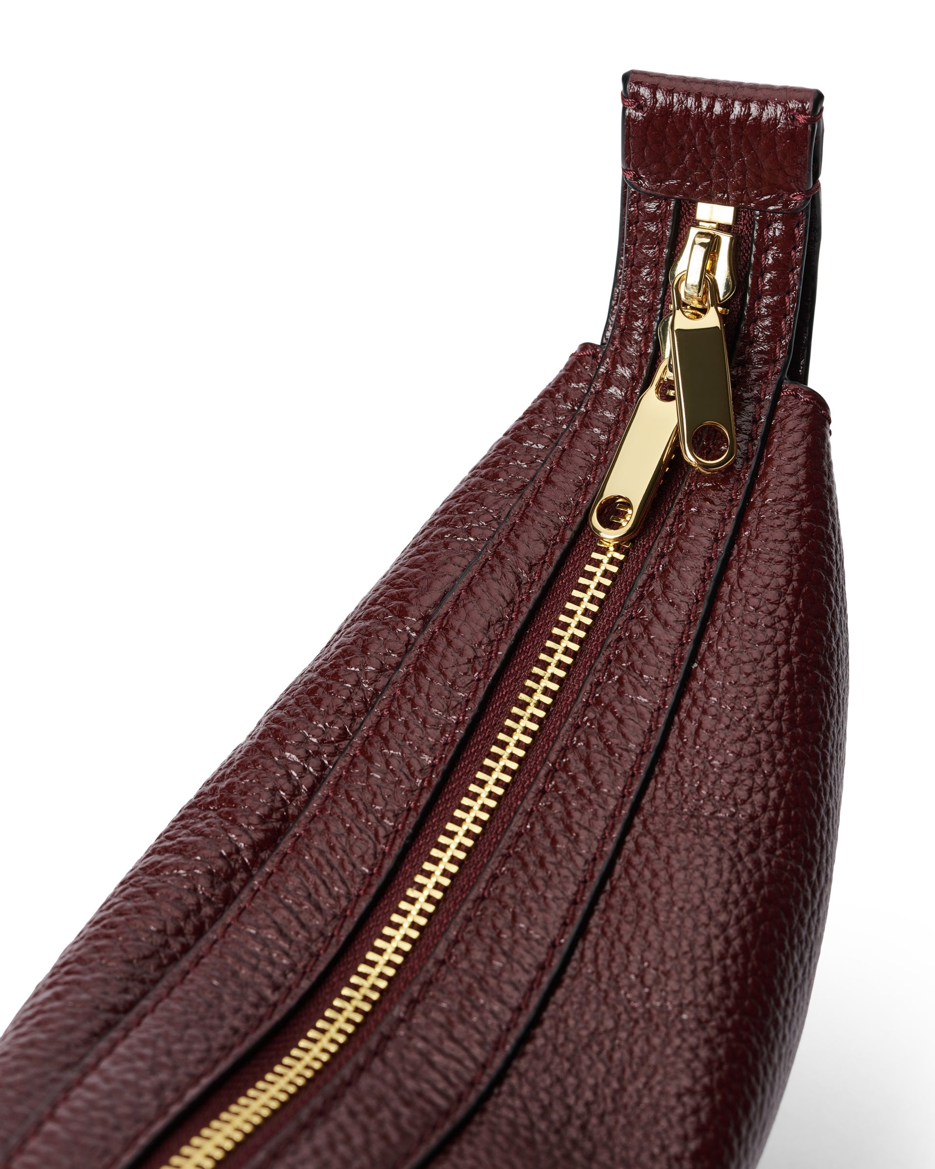 ECCO Fortune Small Shine Pebbled レザークロスボディバッグ - レッド - Detail-1