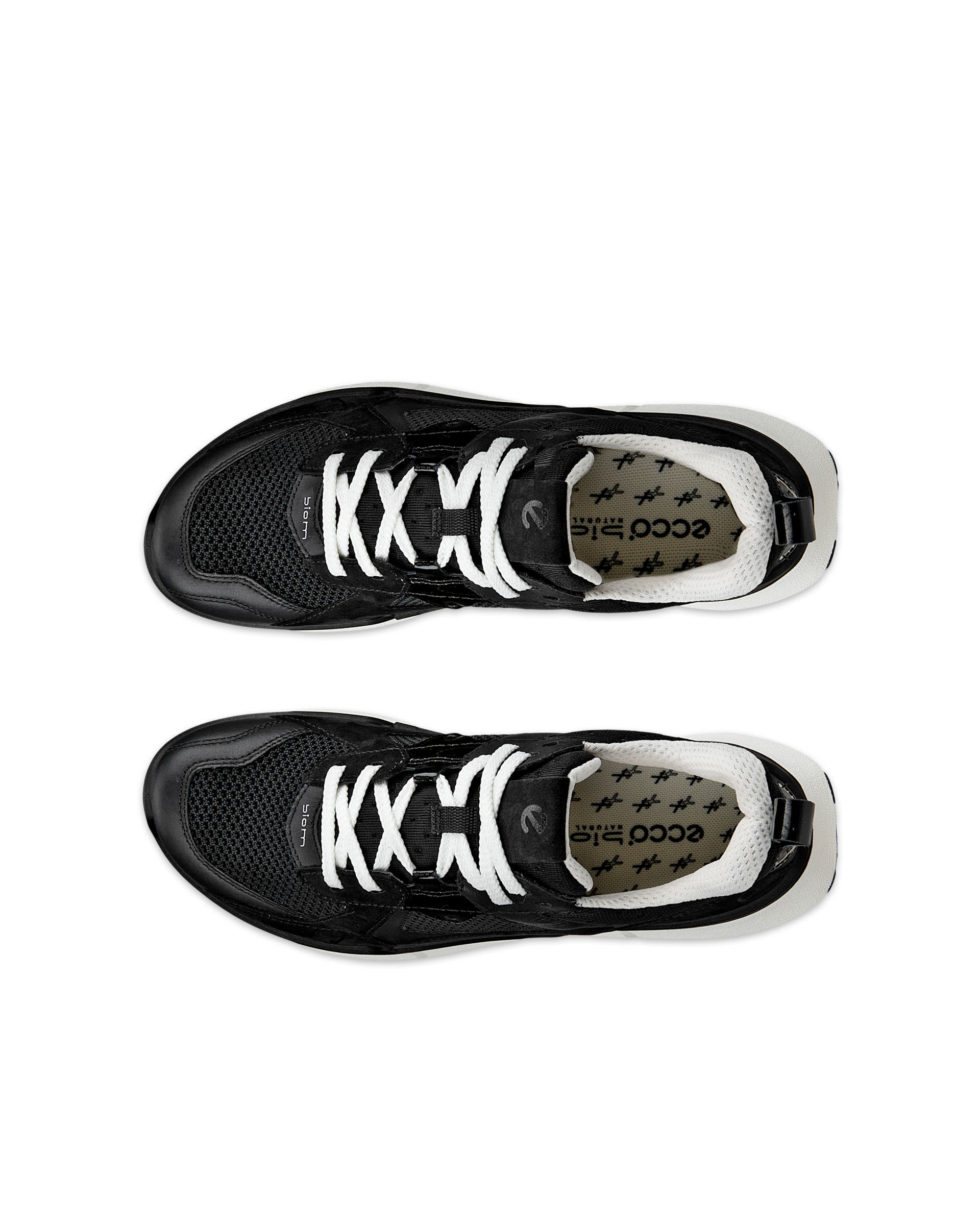 ECCO BIOM 2.2 Women ウィメンズ レザースニーカー - ブラック - Top left pair