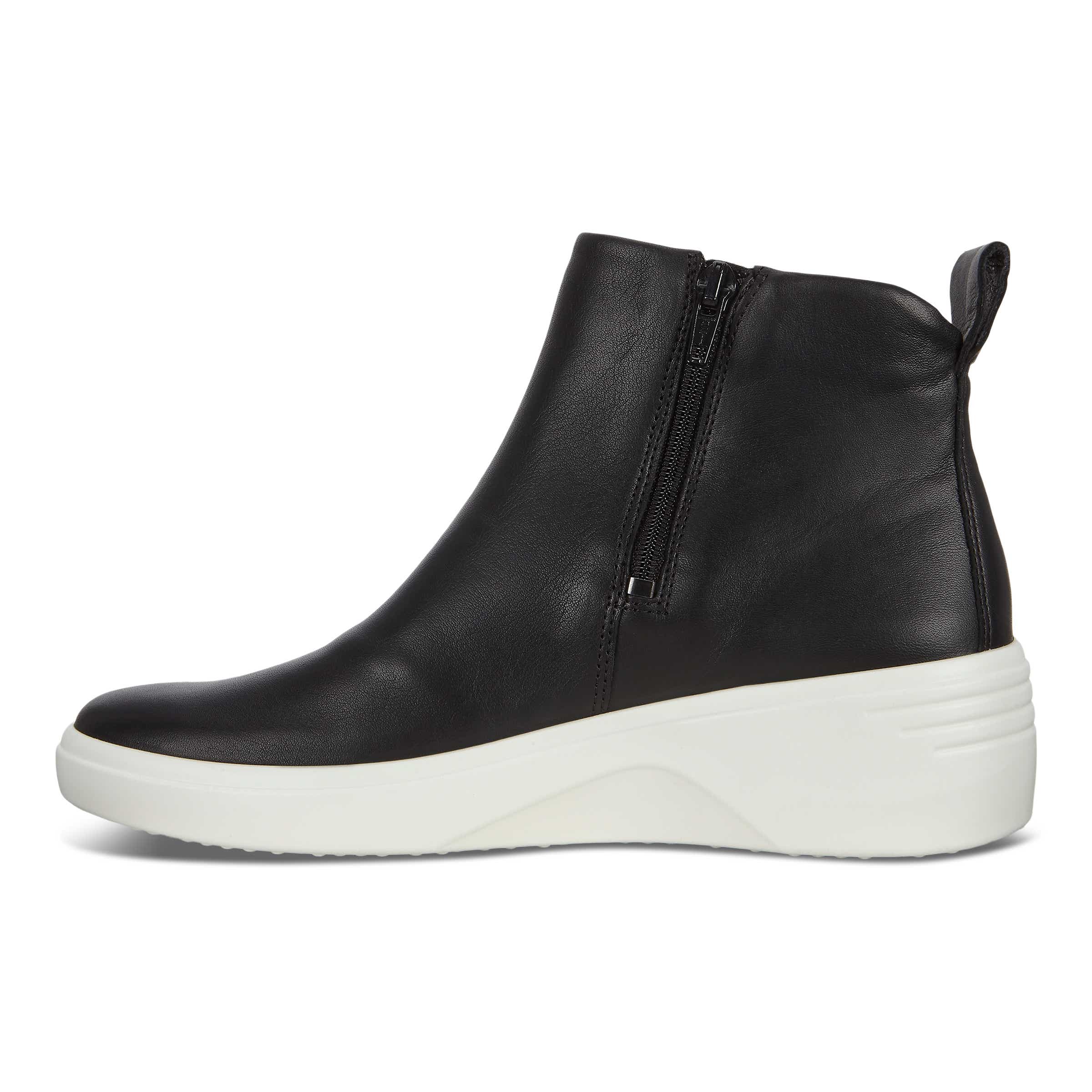 ECCO Soft 7 Wedge Side-zip Bootie - Black - Inside