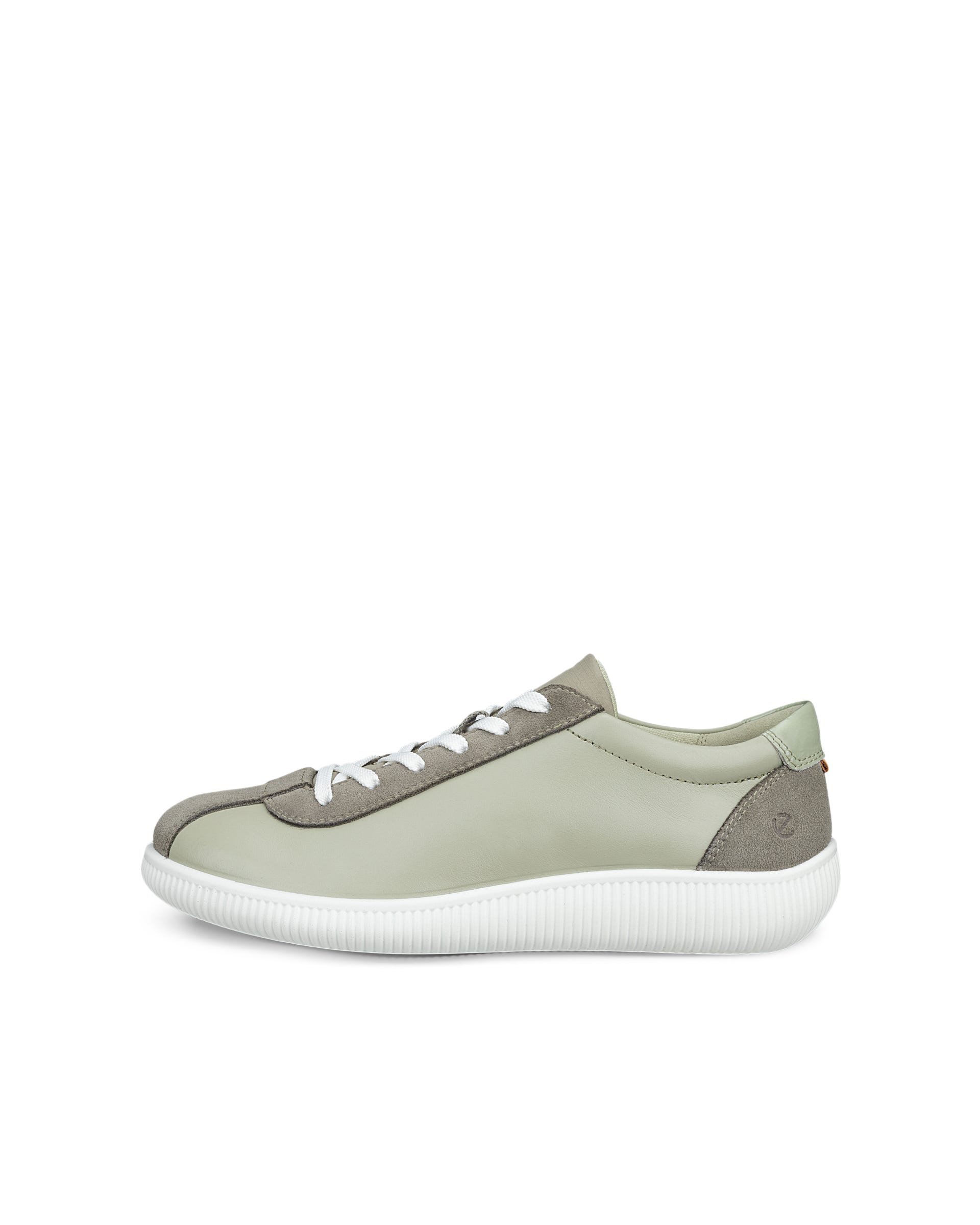 Women's ECCO® Soft Zero Leather Sneaker - Green - Outside