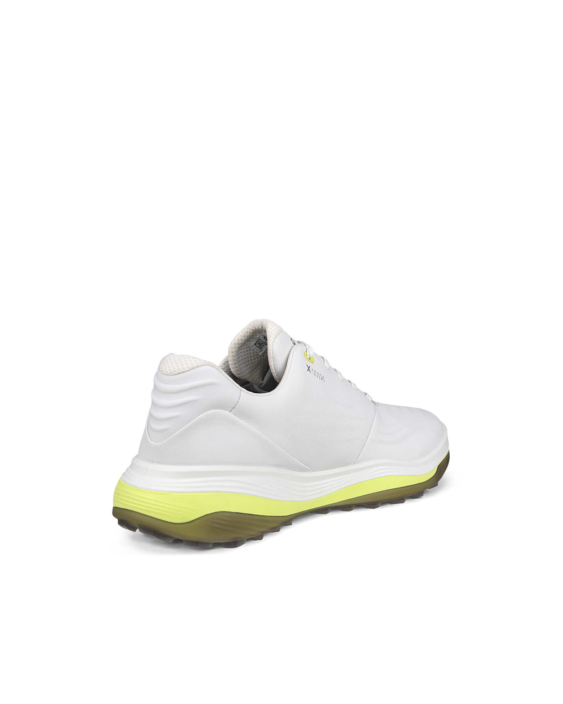 Men's ECCO® Golf LT1 Leather Waterproof Golf Shoe - White - Back