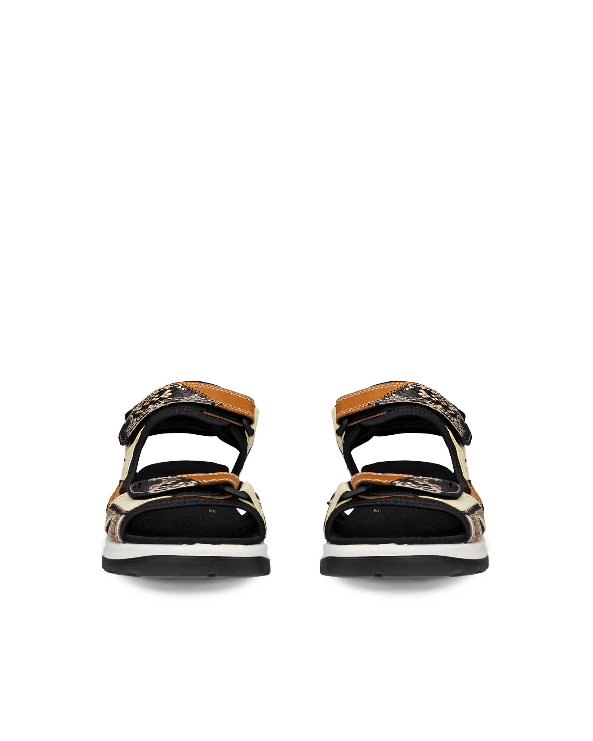 Women's ECCO® Offroad Leather Hiking Sandal - Multicolour - Front pair