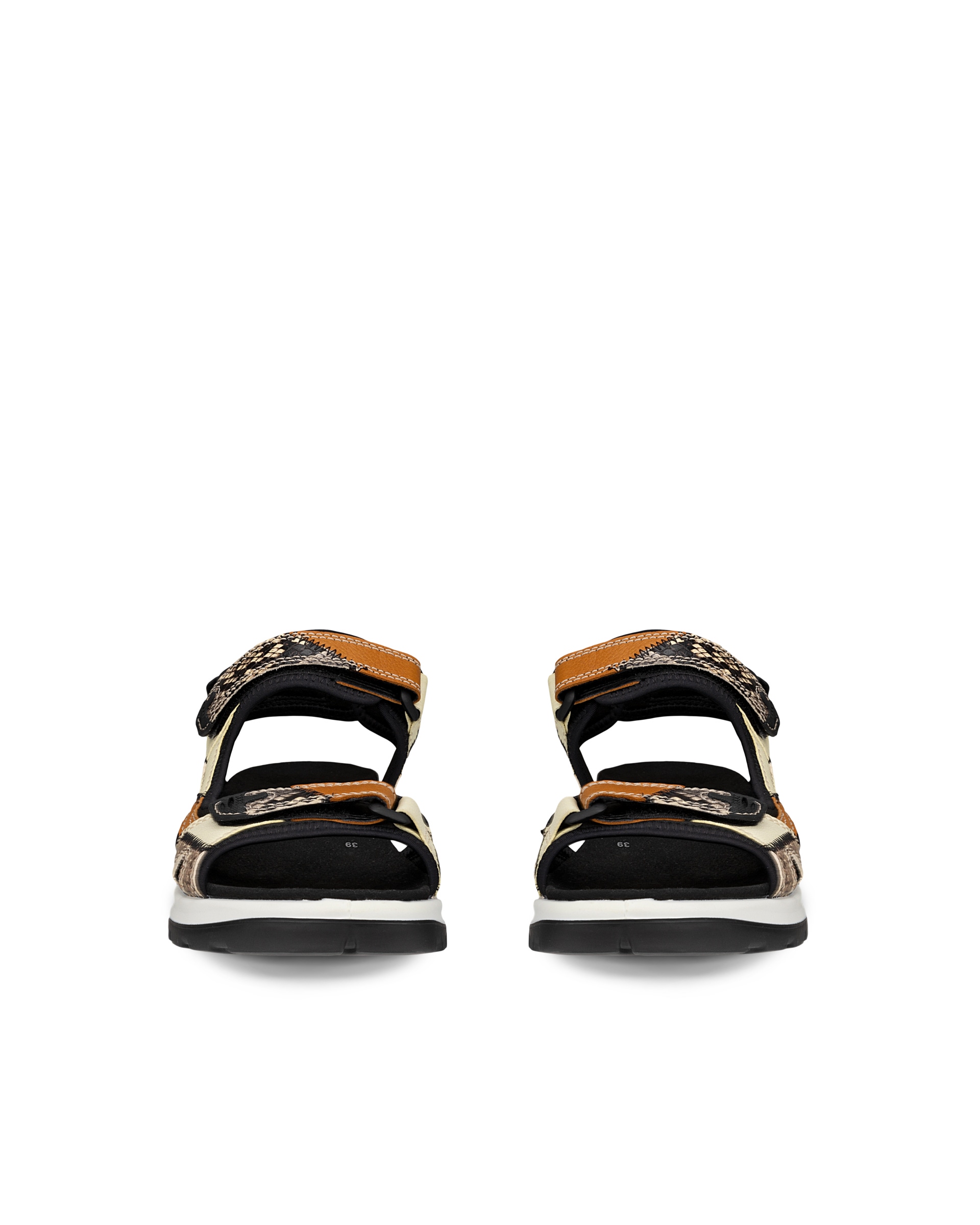 Women's ECCO® Offroad Leather Hiking Sandal - Multicolour - Front pair