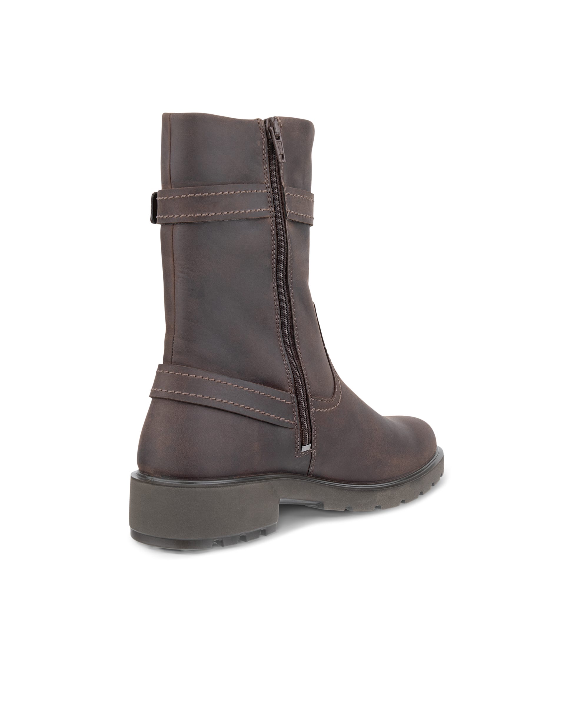 Women's ECCO® METROPOLE VIENNA Nubuck High-Cut Boot - Brown - Outside
