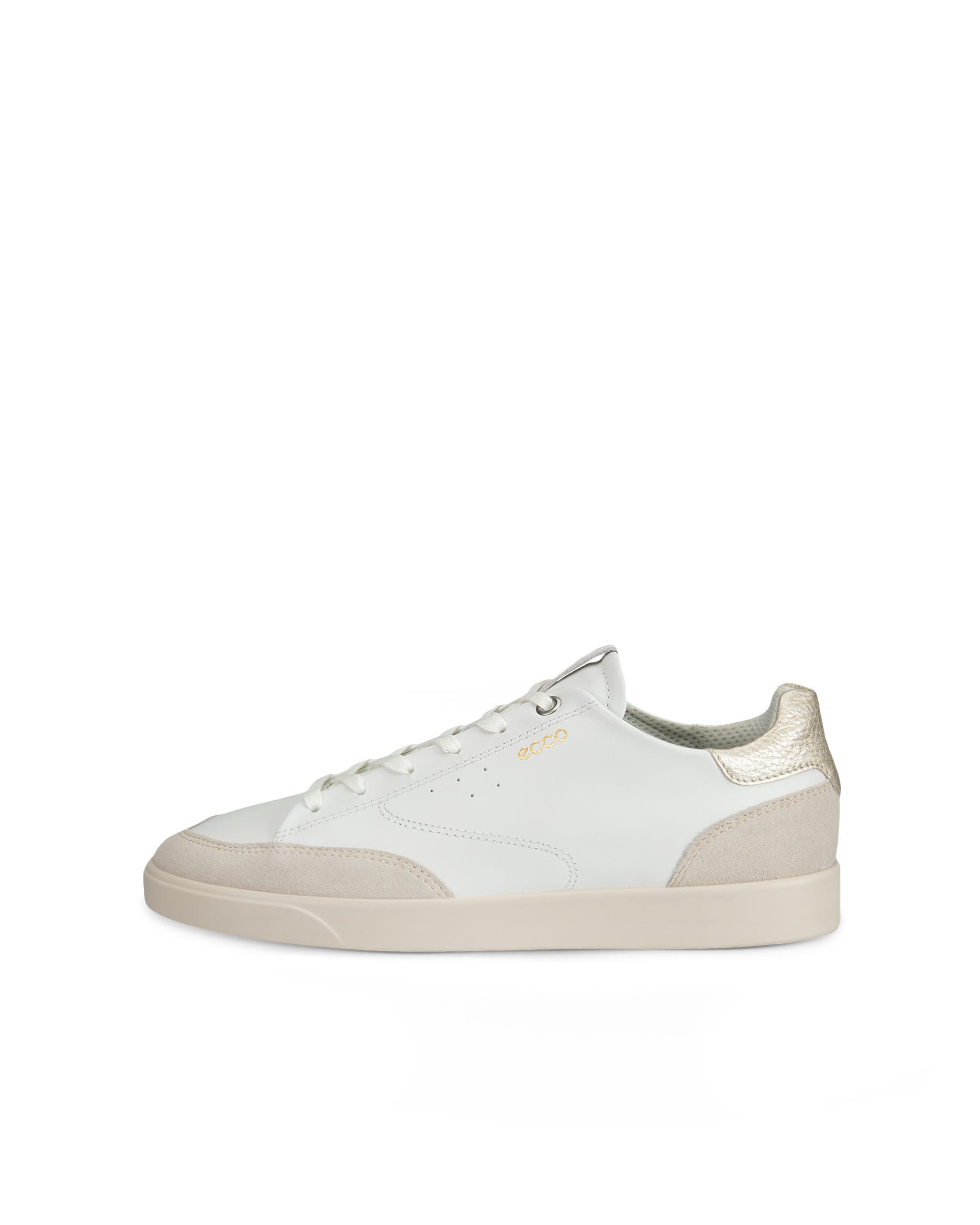 Women's ECCO® Street Lite Leather Sneaker - White - Outside
