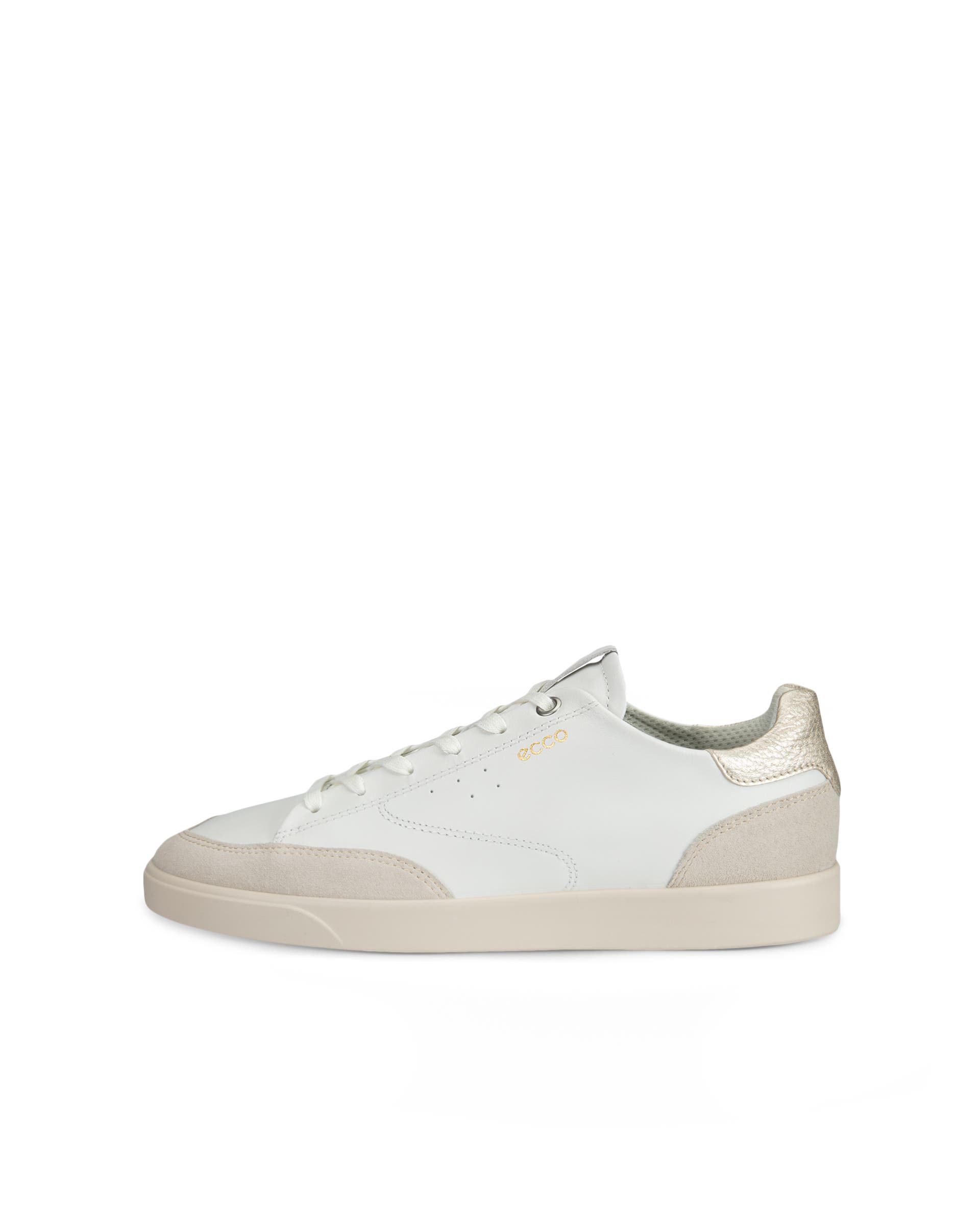 Women's ECCO® Street Lite Leather Sneaker - White - Outside