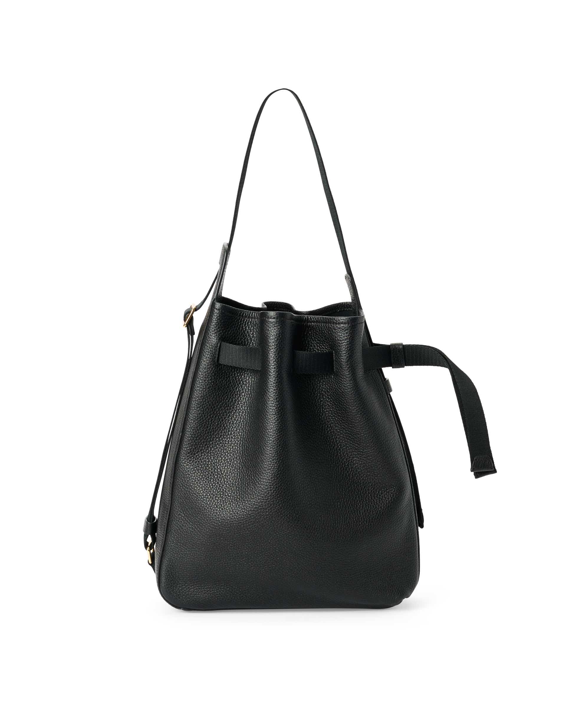 ECCO® Sail Hobo-Tasche aus Leder - Schwarz - Main