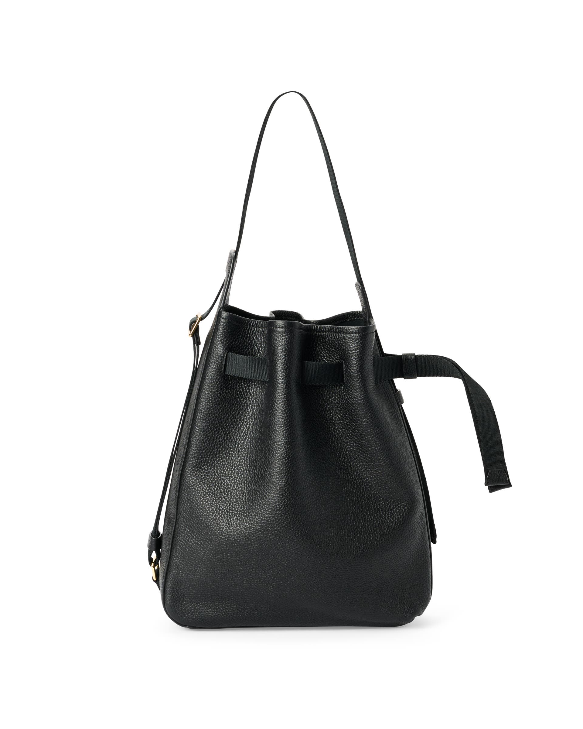 ECCO® Sail Leather Hobo Bag - Black - Main
