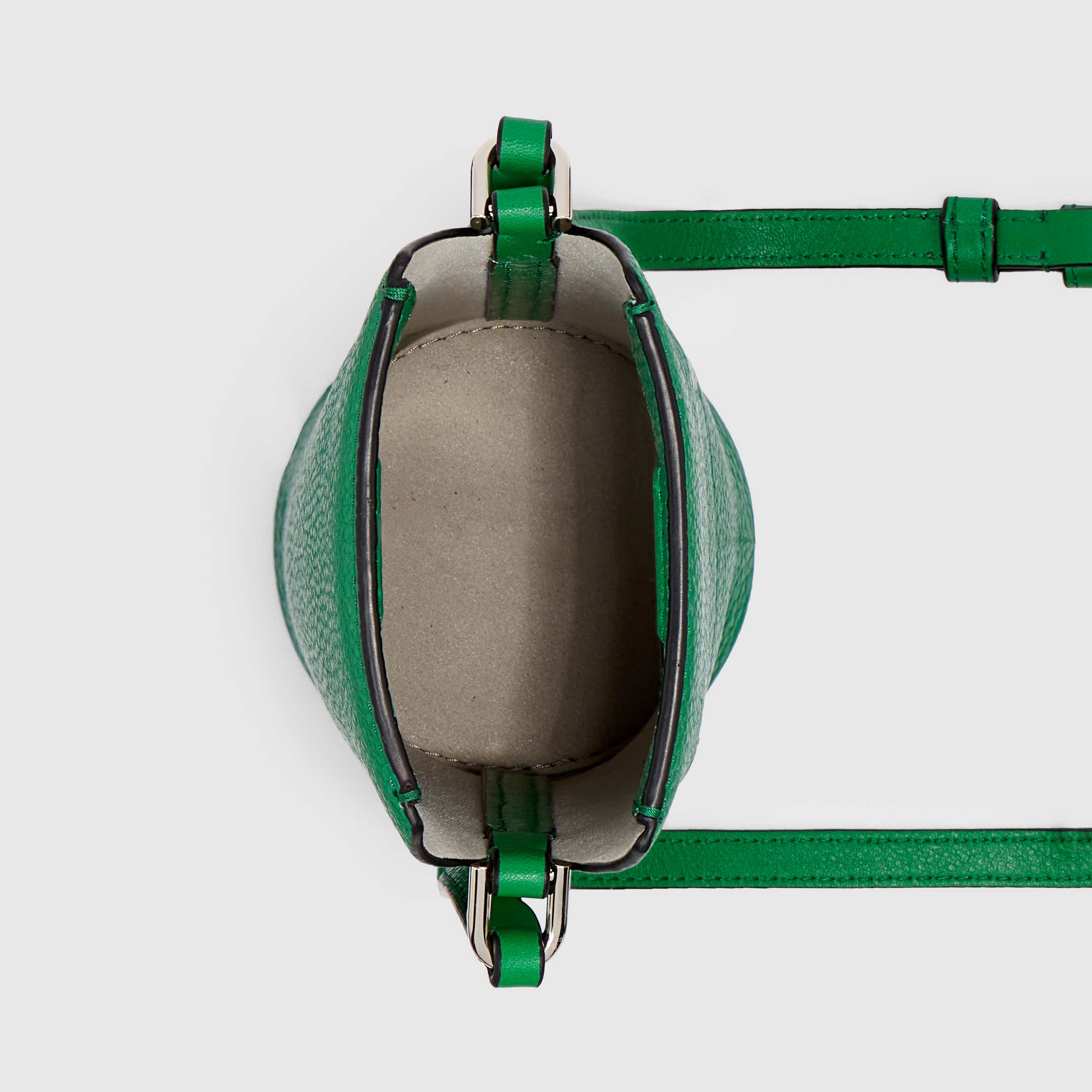 ECCO® Textureblock Pot Leather Crossbody Bag - Green - Birdeye