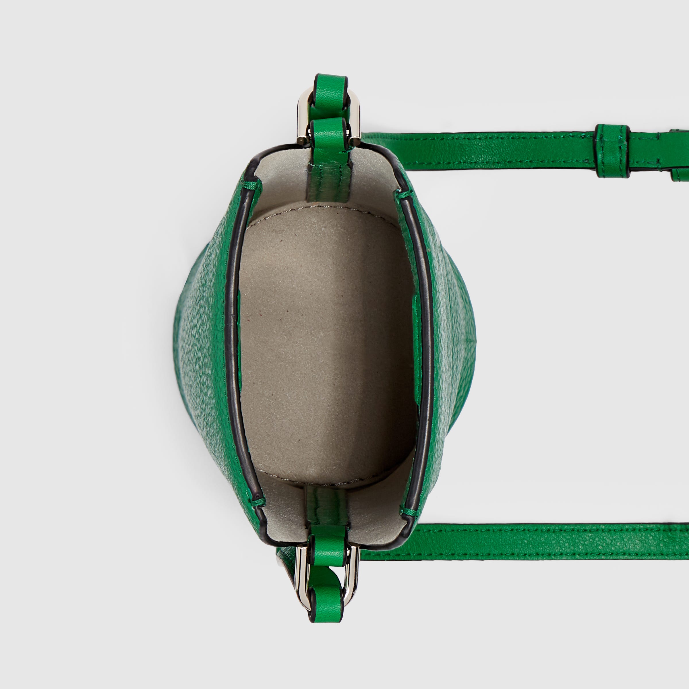 ECCO® Textureblock Pot Leather Crossbody Bag - Green - Birdeye