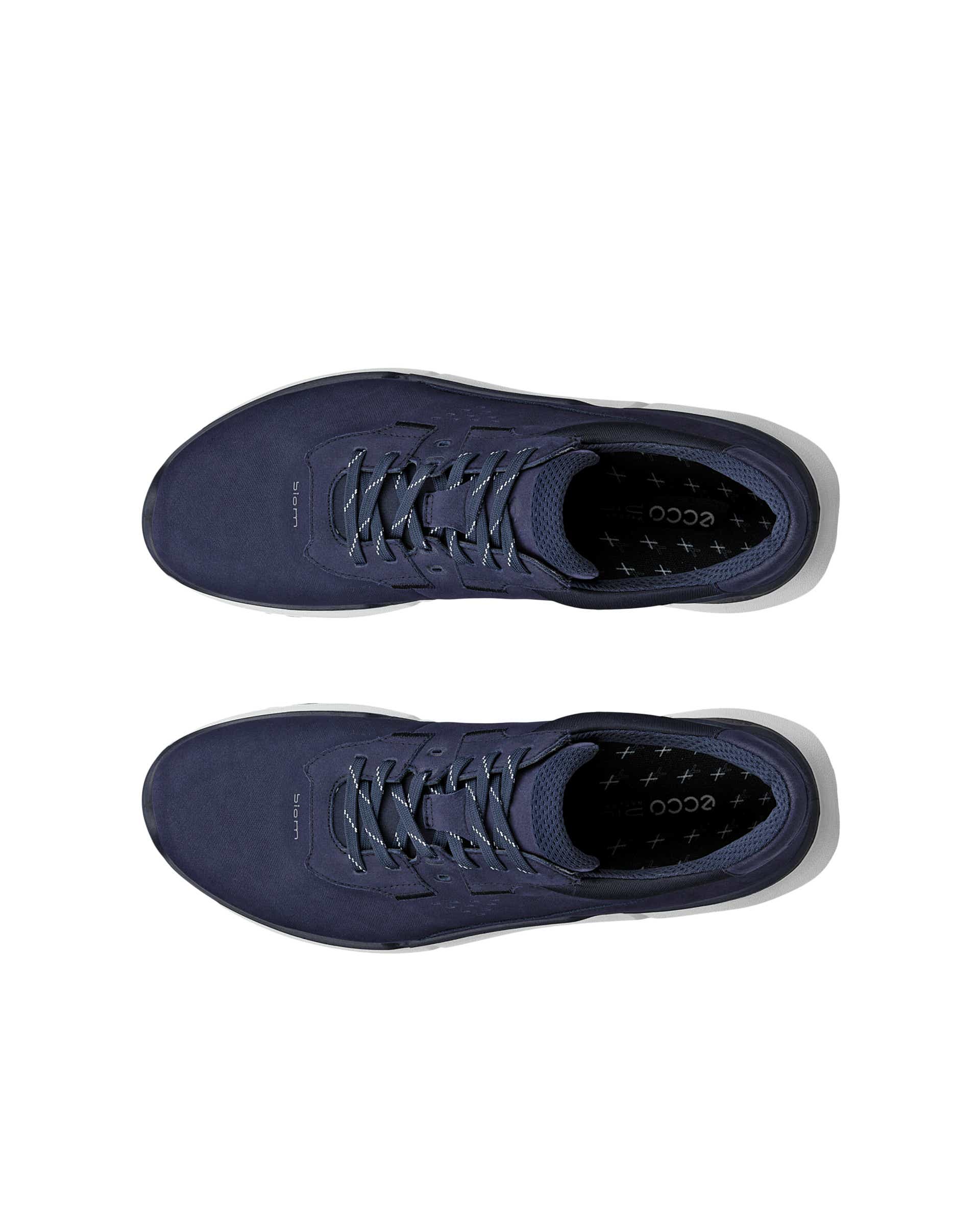 ECCO® BIOM 2.2 Herren Sneaker aus Nubukleder - Blau - Top left pair