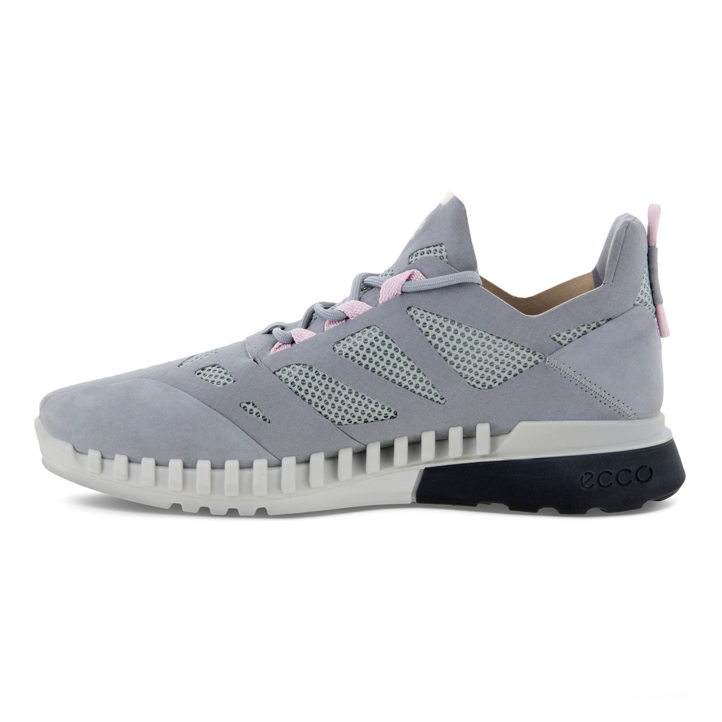 Women's ECCO® Zipflex Outdoor Sneaker - Grey - Inside
