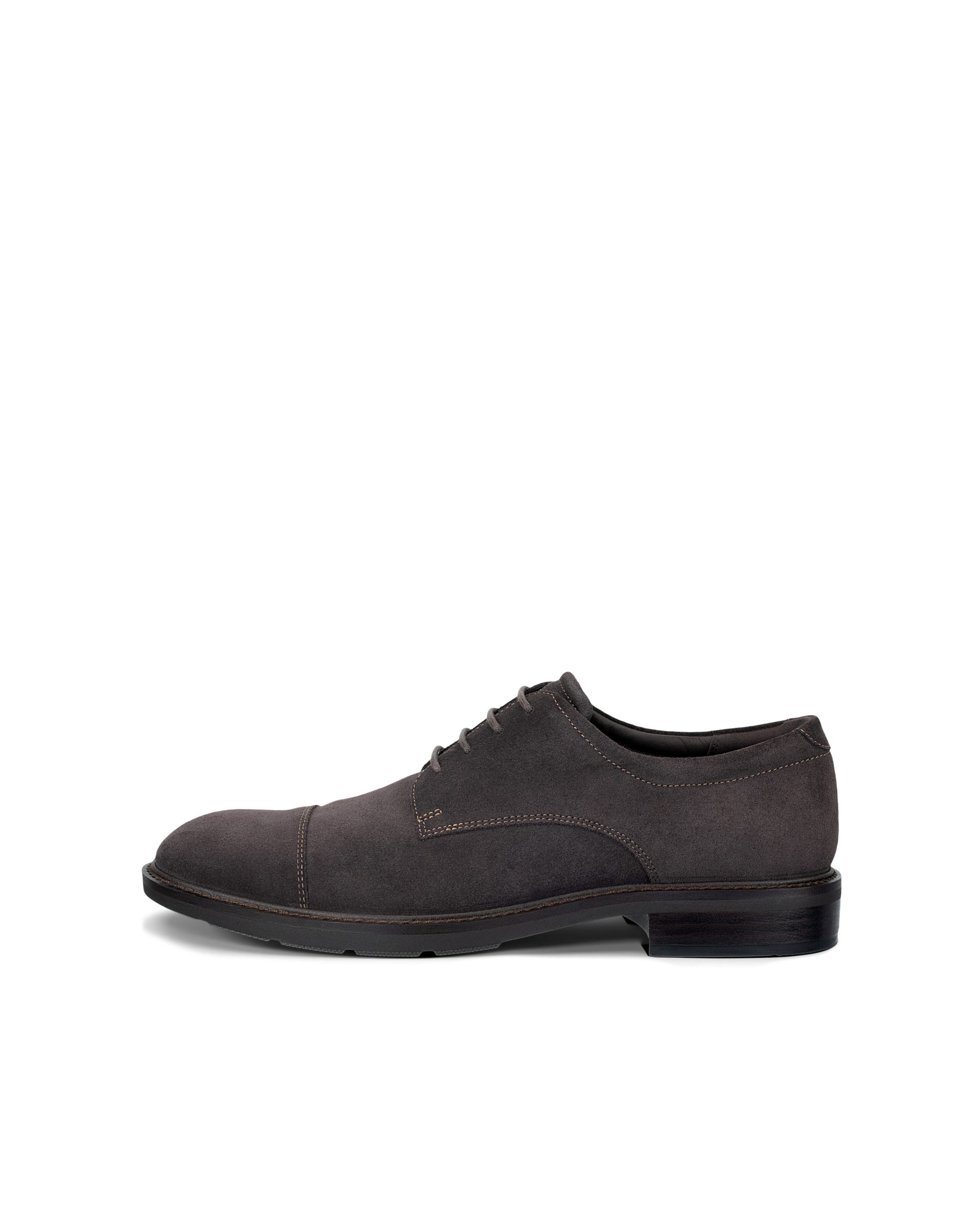 Men's ECCO® METROPOLE PRAGUE Suede Derby Shoe - Brown - Outside