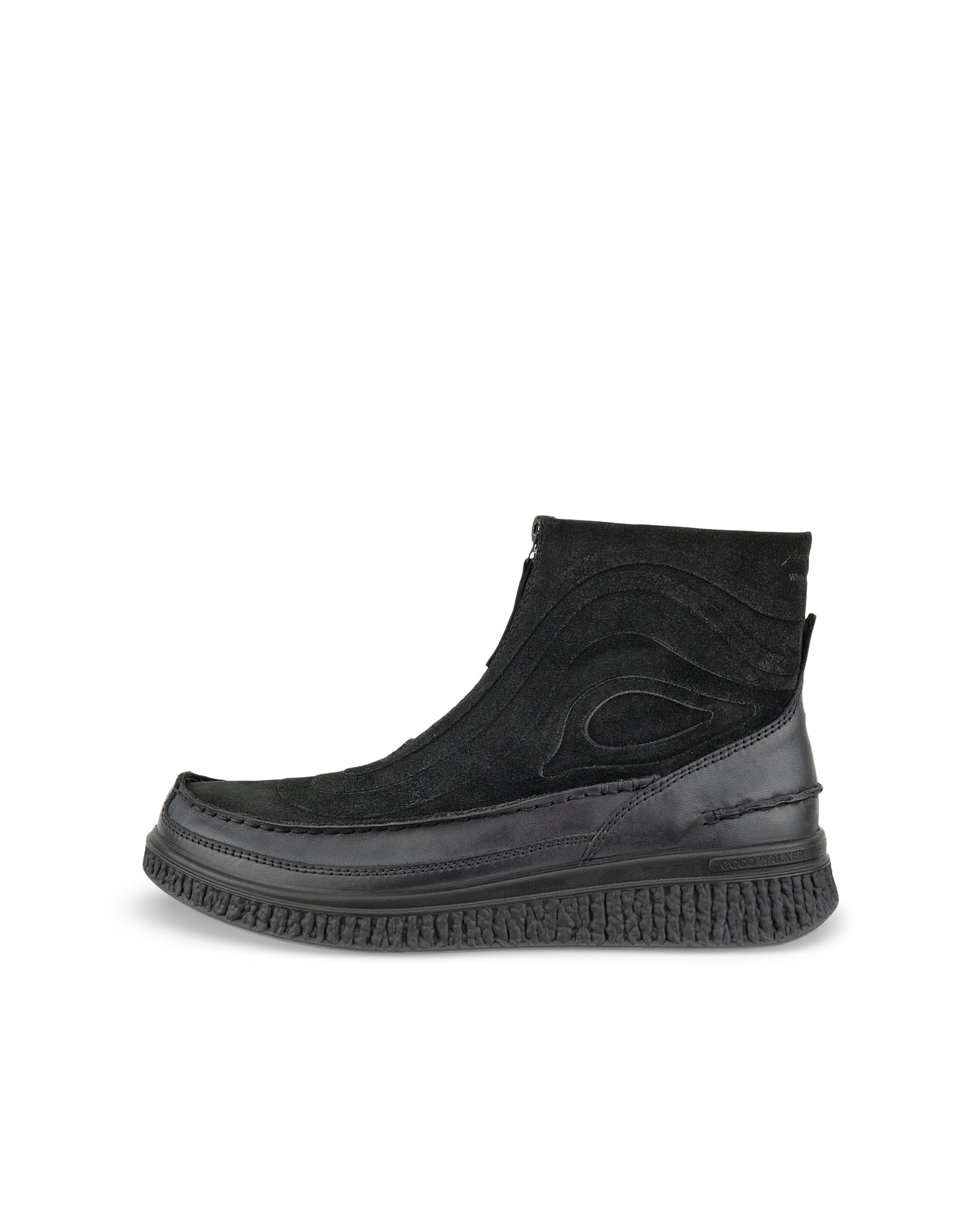 ECCO® WALKER 3.0 Herren Bootie aus Veloursleder mit Reißverschluss - Schwarz - Outside