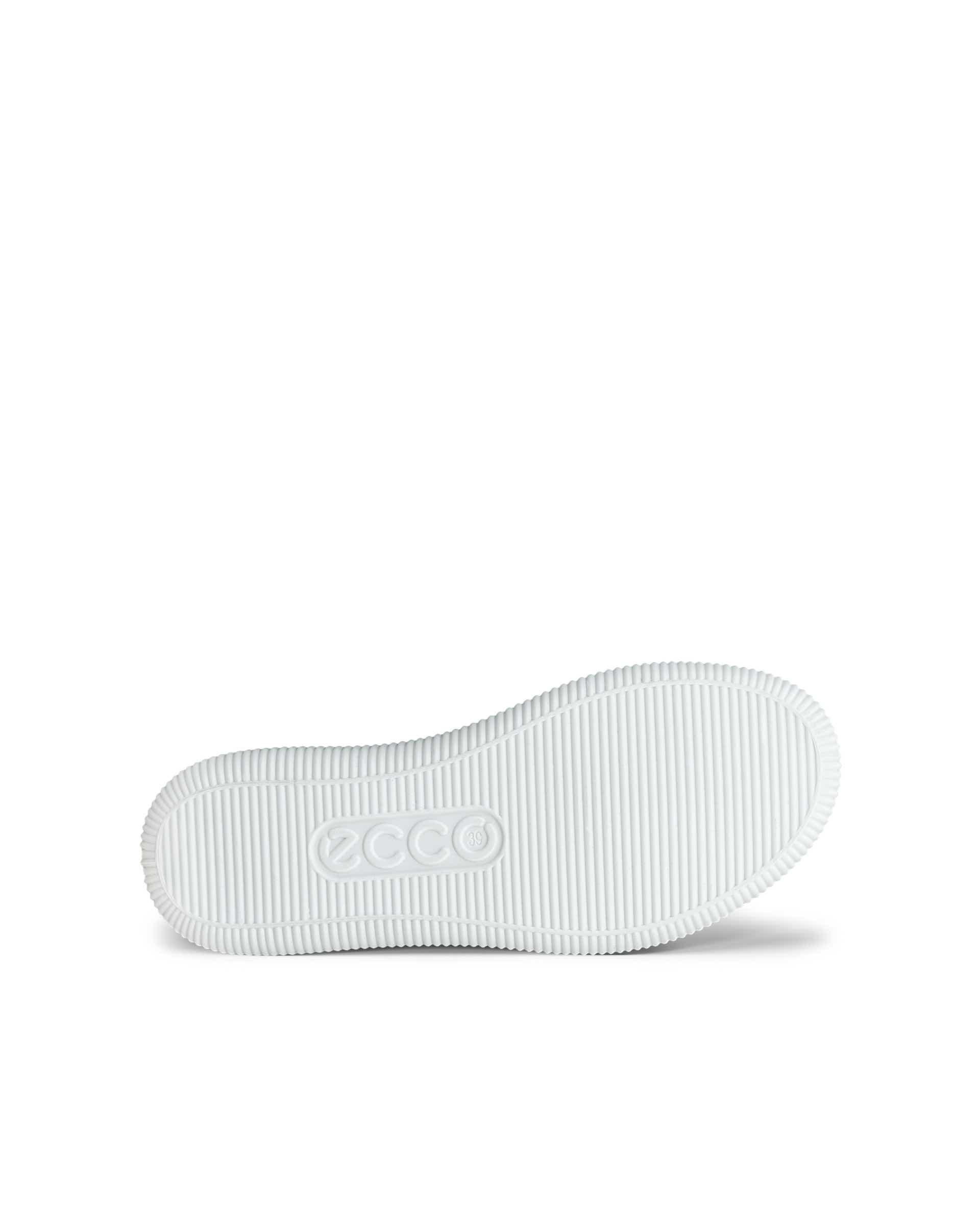 Women's ECCO® SOFT ZERO Leather Lace-Up Shoe - Beige - Sole