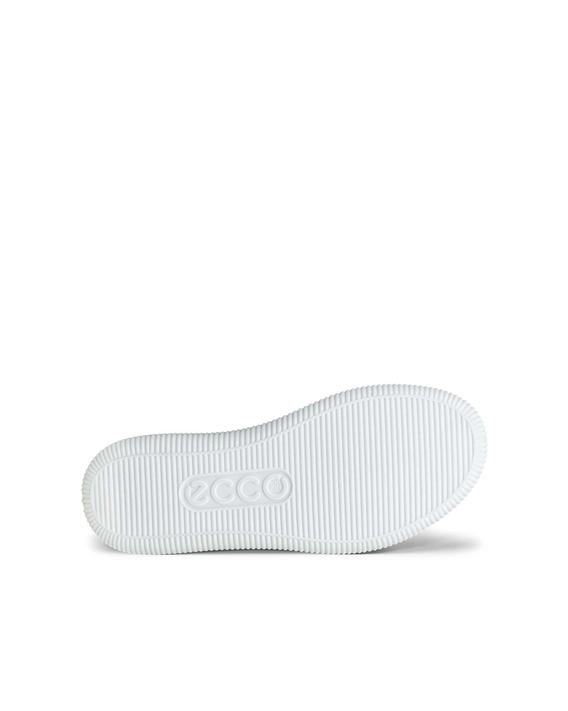 Women's ECCO® SOFT ZERO Leather Lace-Up Shoe - Beige - Sole