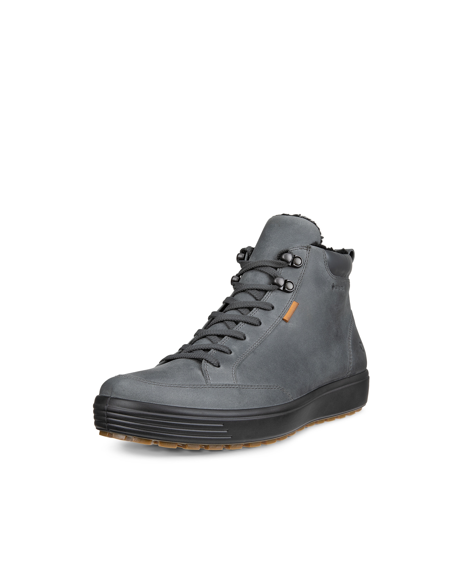Men's ECCOยฎ Soft 7 Tred Nubuck Gore-Tex Mid-Cut Boot - Grey - Main