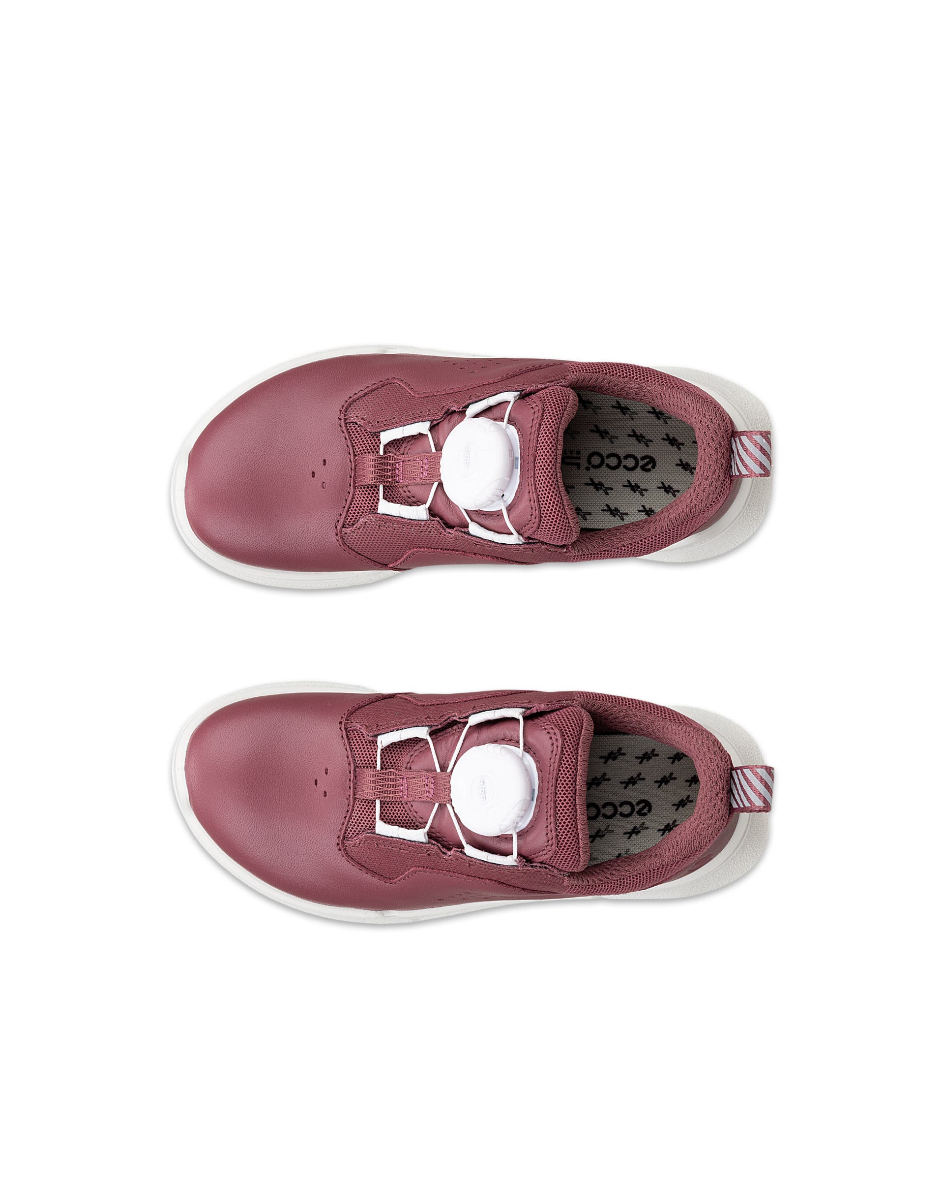 ECCO® BIOM 2.2 sneakers i læder til børn - Pink - Top left pair