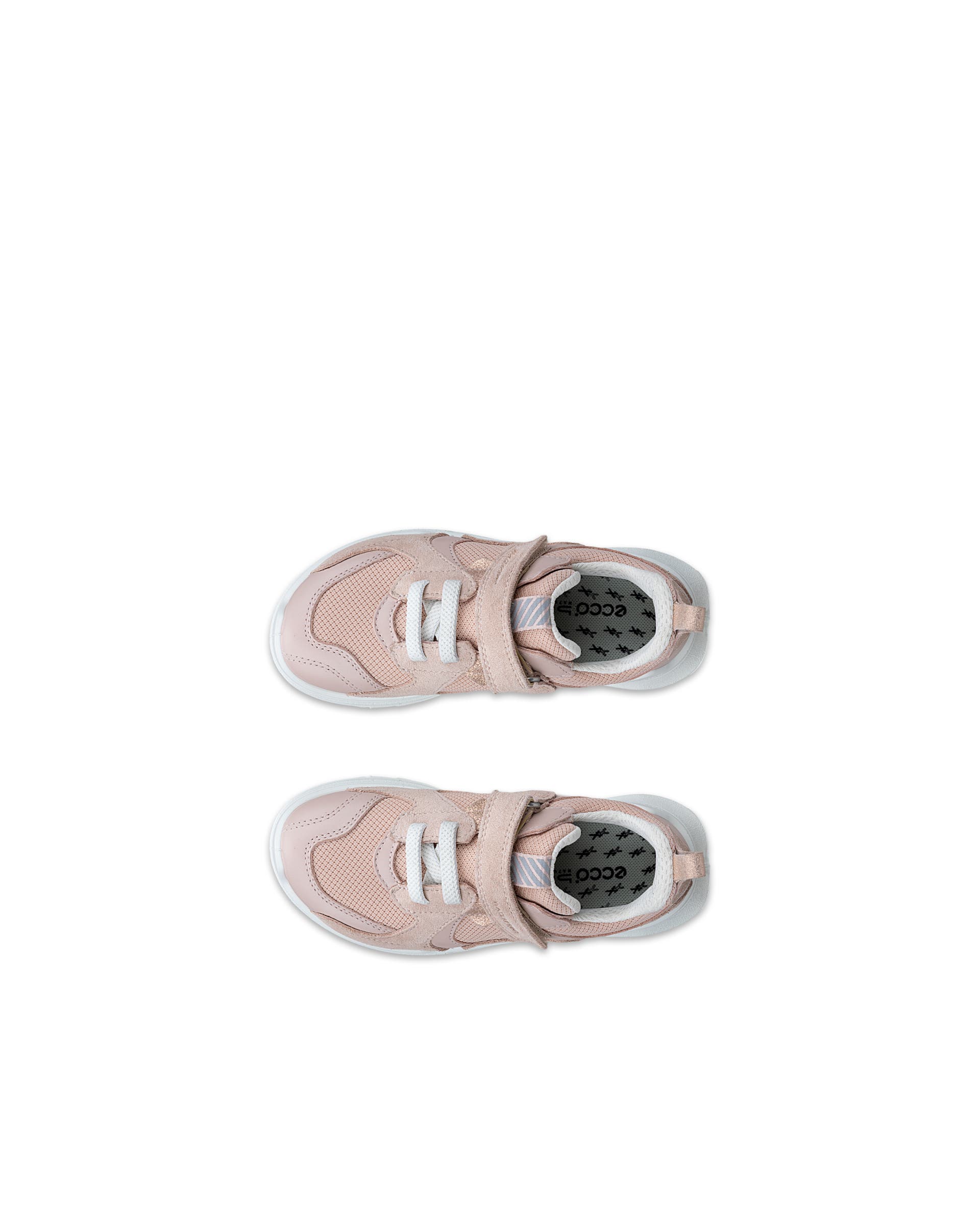 Detské kožené tenisky ECCO® BIOM 2.2 - Ružová - Top left pair