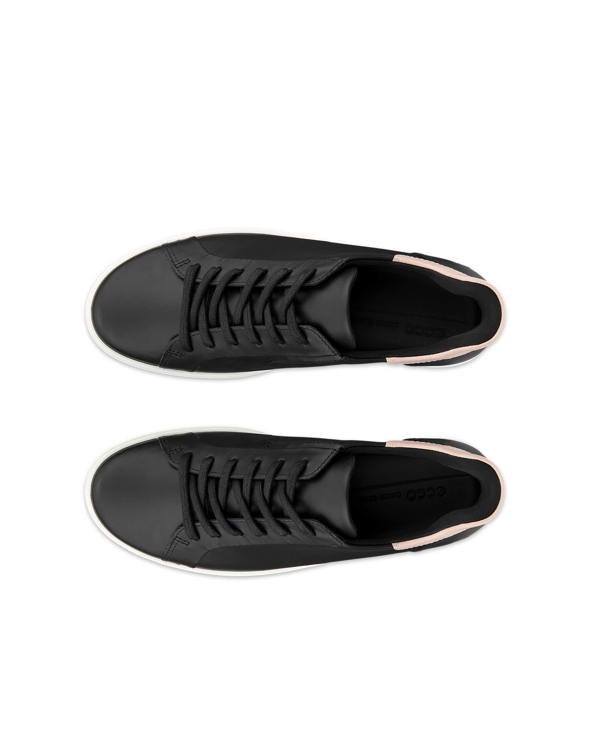 ECCO® Soft 7 Damen Ledersneaker - Schwarz - Top left pair