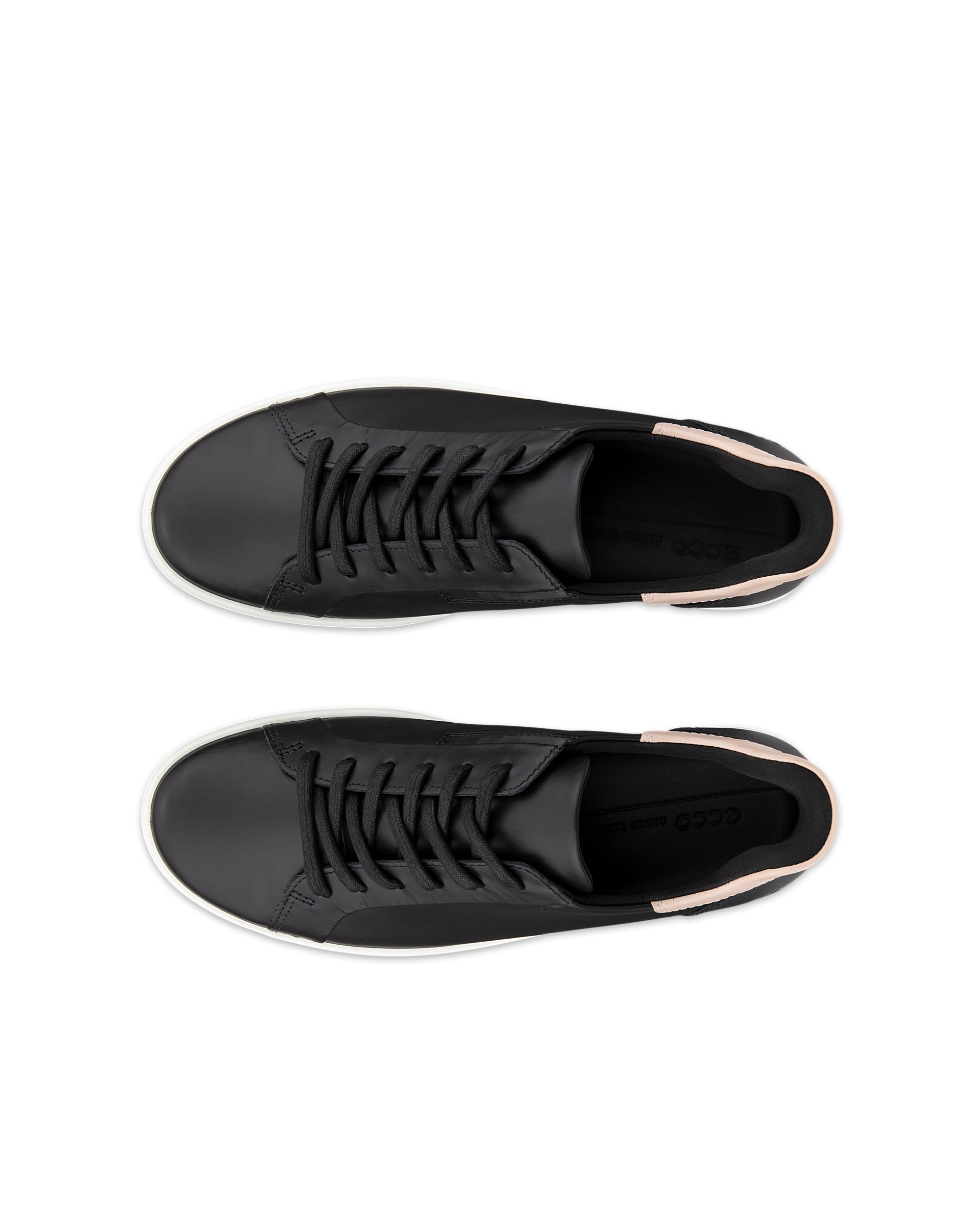 ECCO® Soft 7 Damen Ledersneaker - Schwarz - Top left pair