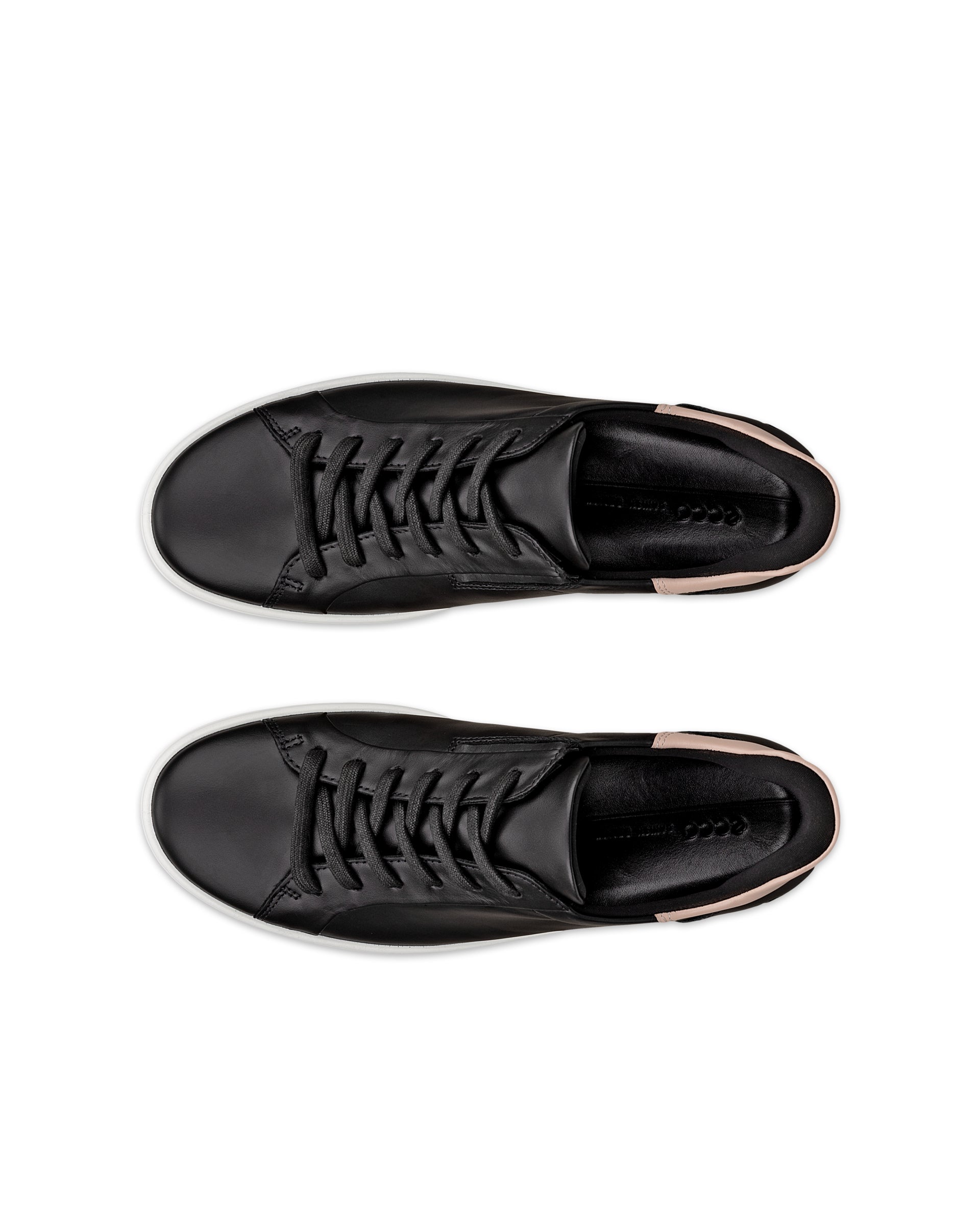 Dámske kožené tenisky ECCO® Soft 7 - Čierna - Top left pair