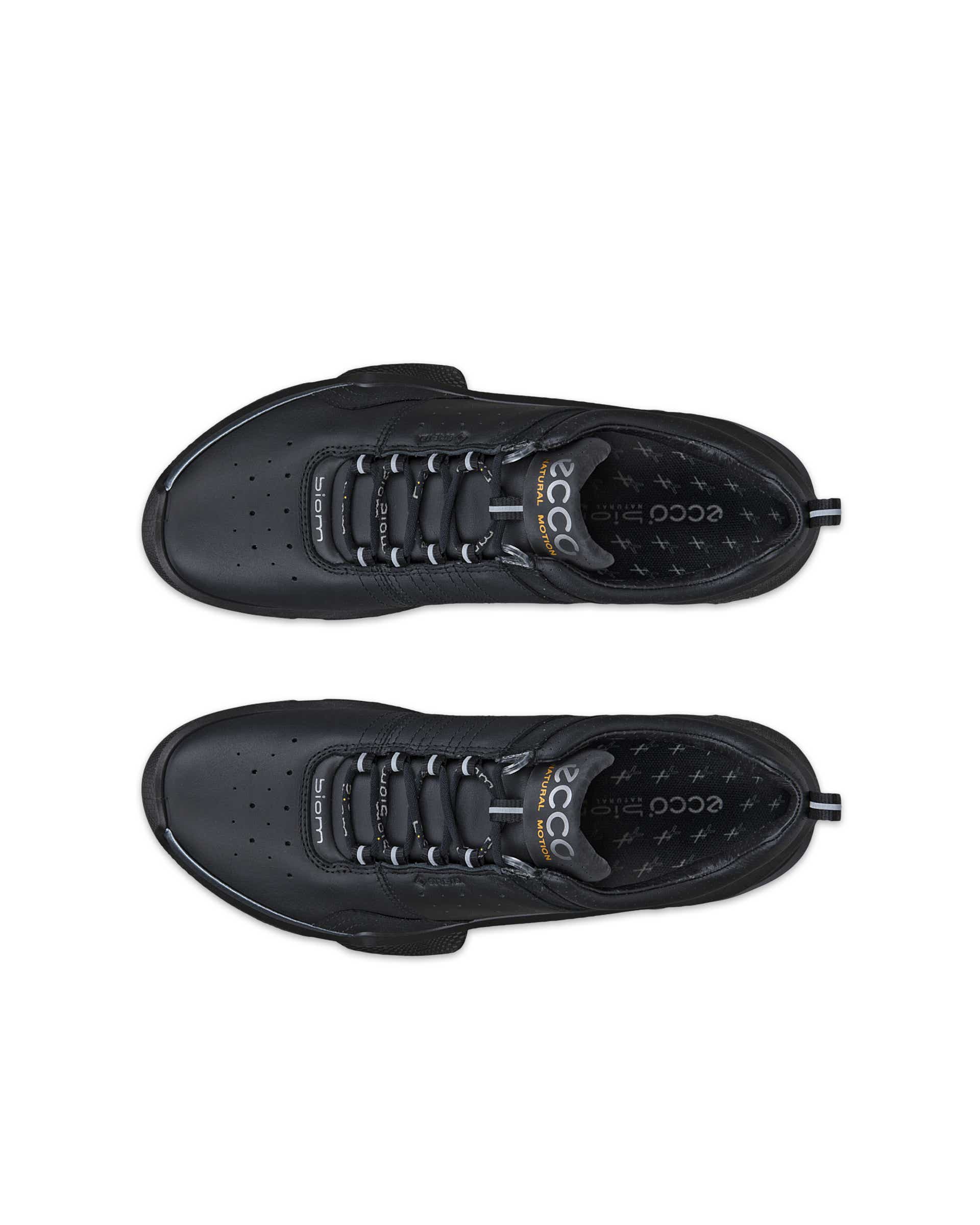ECCO BIOM C2-TRAIL WOMEN ウィメンズ レザースニーカー - ブラック - Top left pair