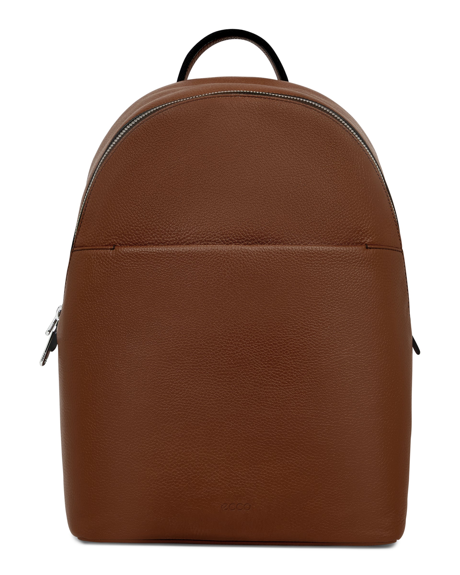 ECCO Round Pack Large Pebbled レザーバックパック - ブラウン - Main