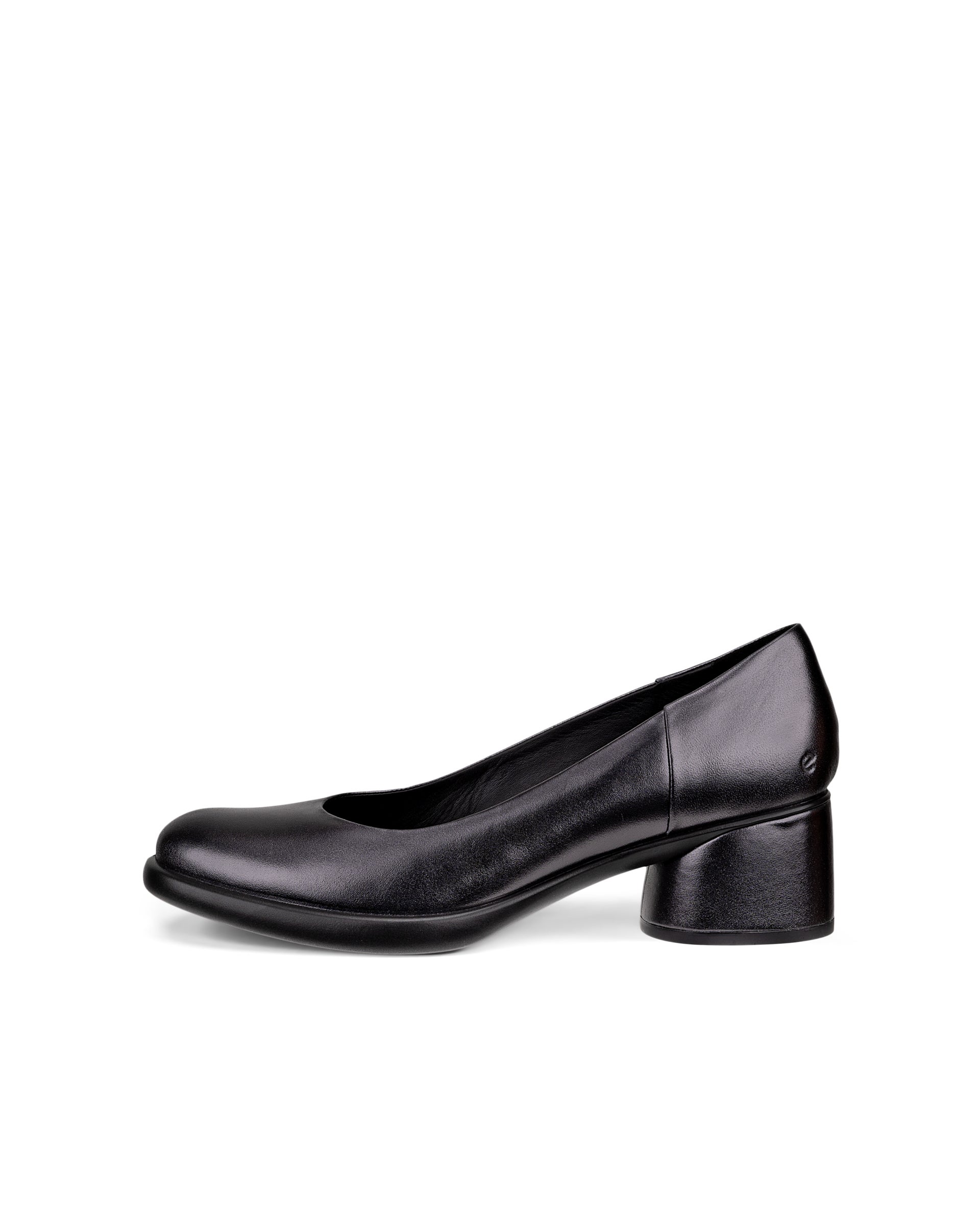 Women's ECCO® Sculpted LX 35 Leather Block-Heeled Pump | Black