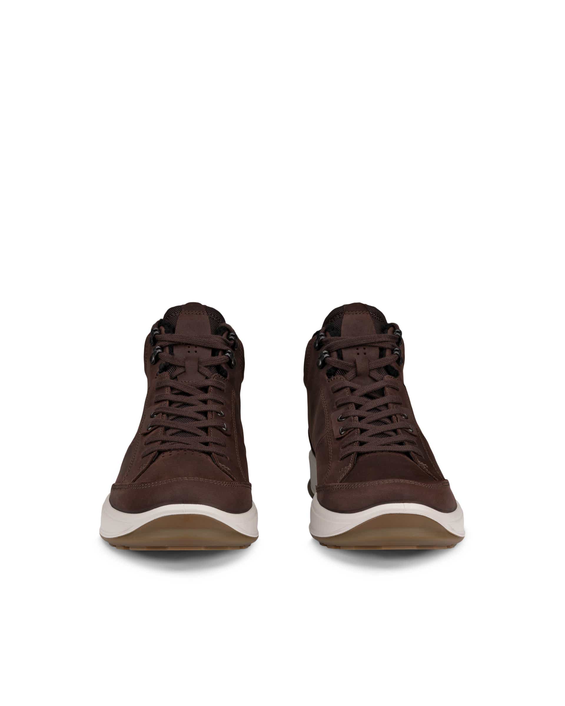 ECCO® Byway 2.0 Herren Wasserdichte Ankle Boot aus Nubukleder - Braun - Front pair