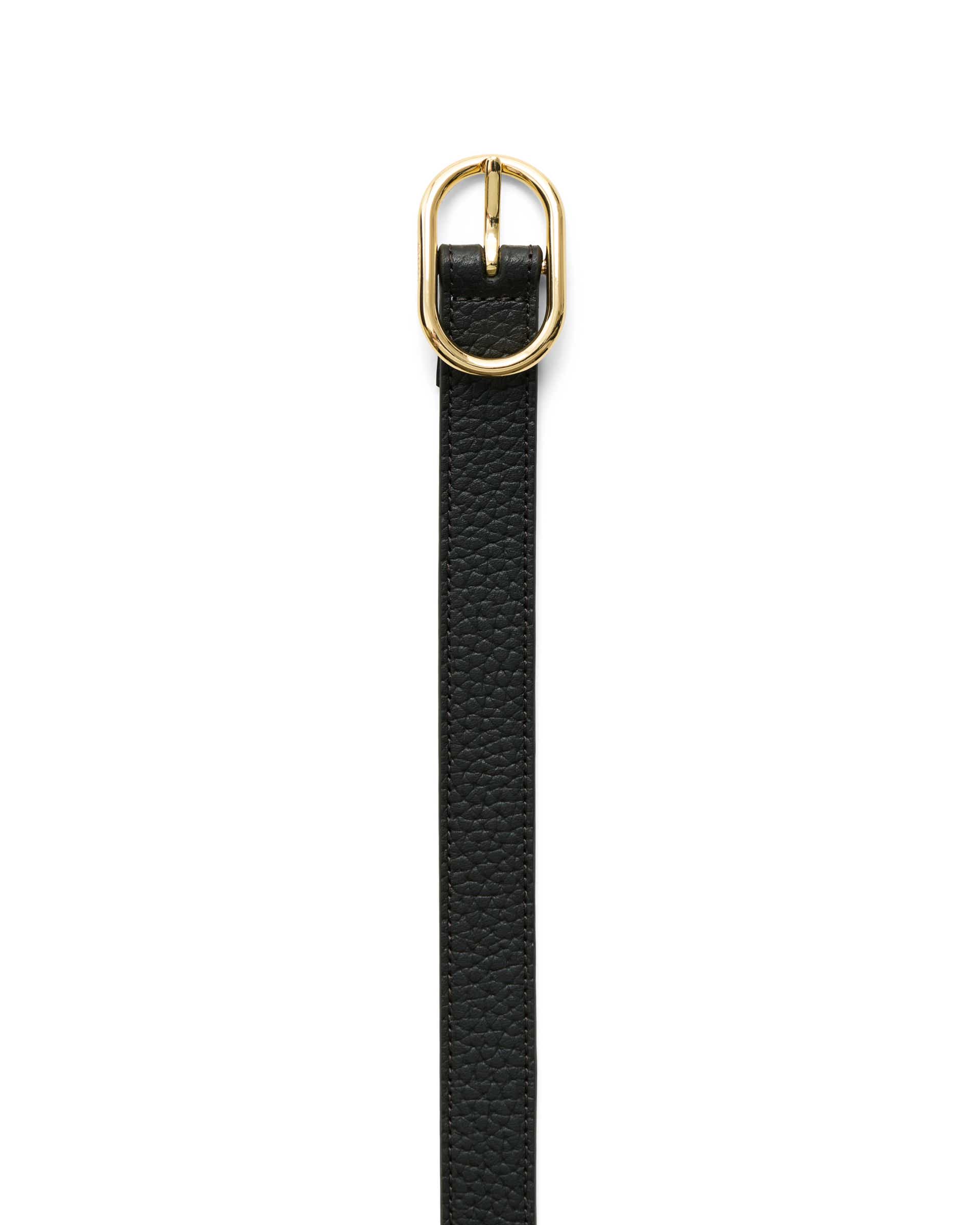 Women's ECCO® Leather Belt - Black - Detail-1