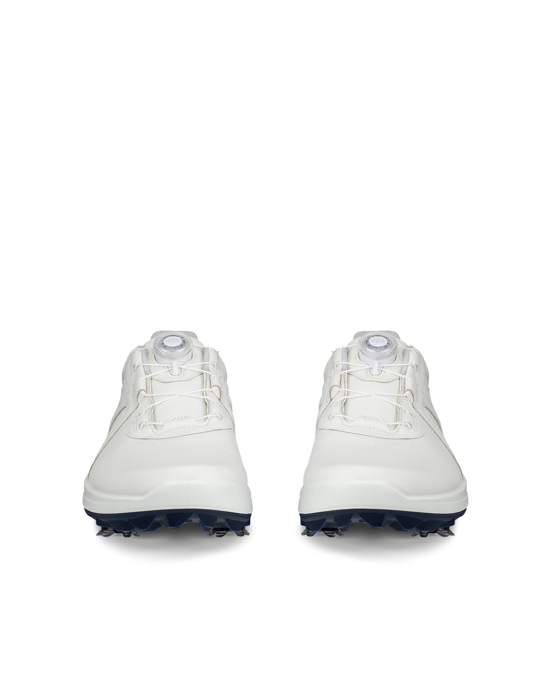 Men's ECCO® Golf Biom G5 BOA Leather Cleated Waterproof Golf Shoe - White - Outside