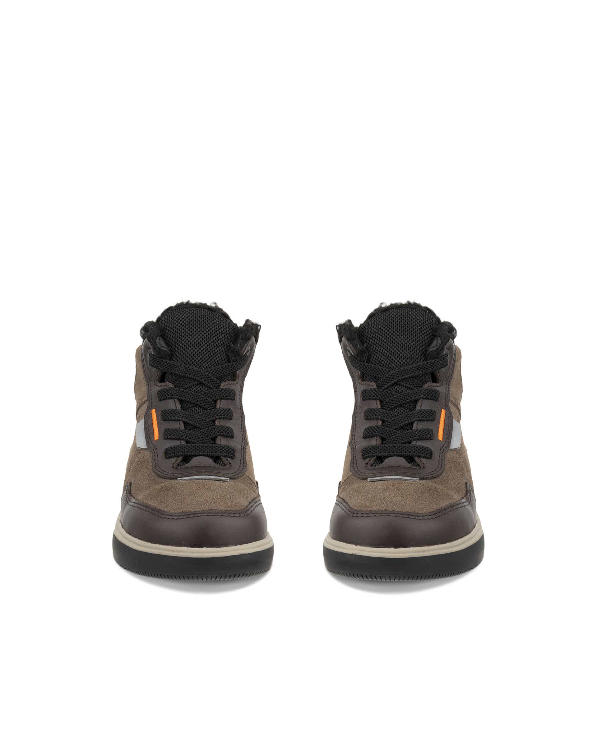 ECCO® STREET COURT K nahast vabaajasaabas lastele - Pruun - Front pair