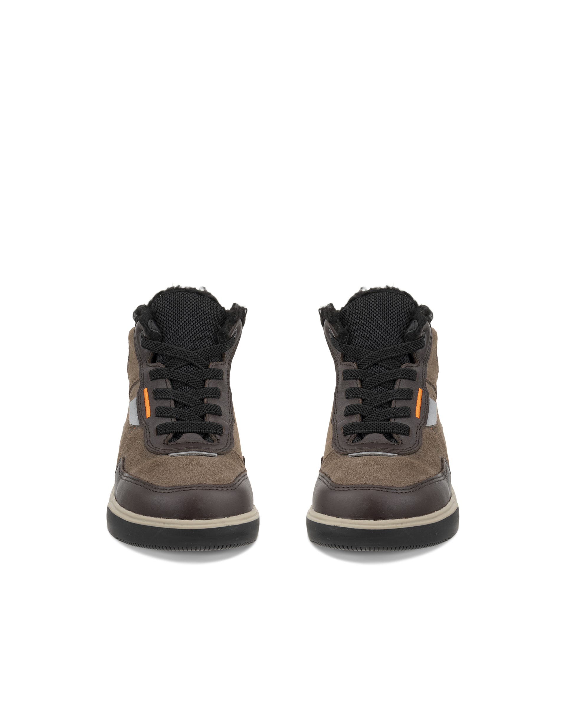 ECCO® STREET COURT K nahast vabaajasaabas lastele - Pruun - Outside