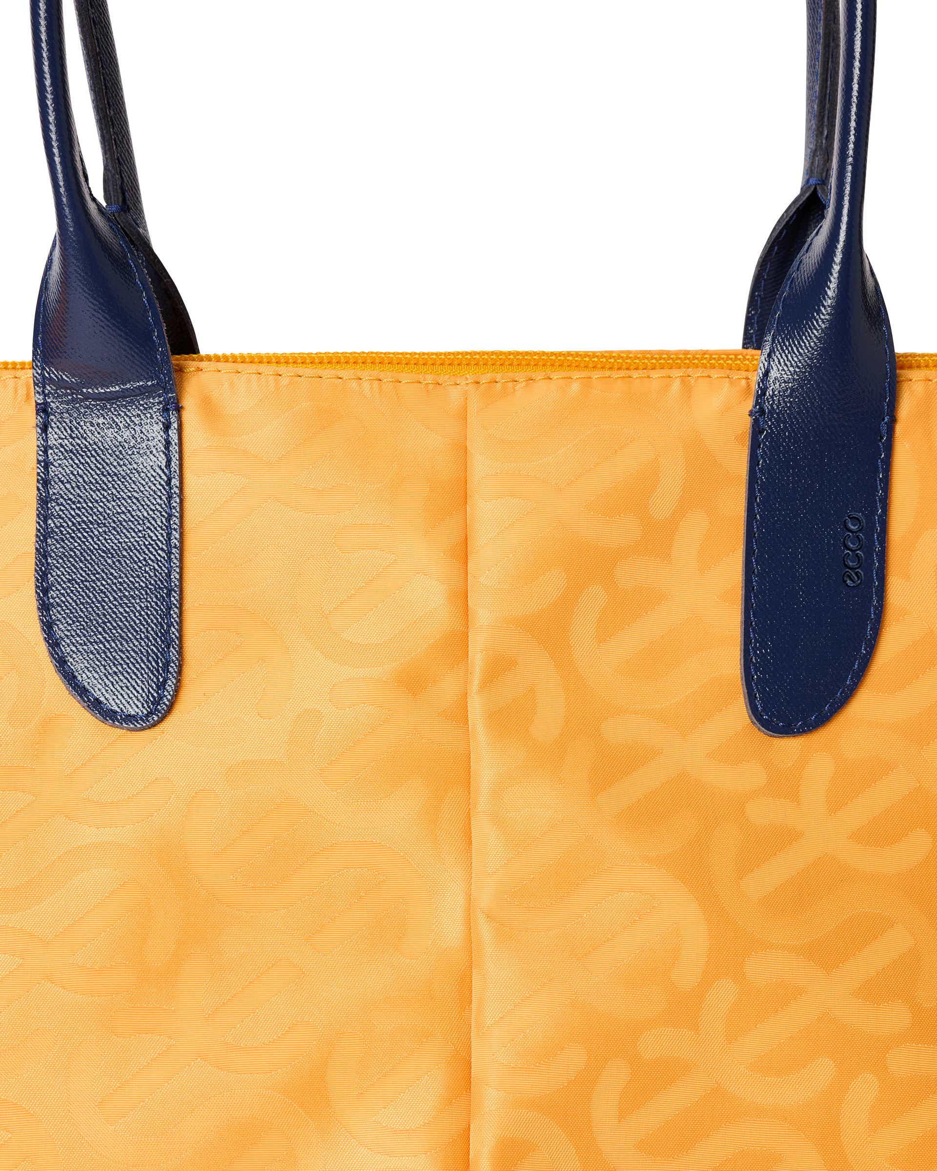 ECCO® Go Light E Wave Leather Tote Bag - Orange - Detail-1