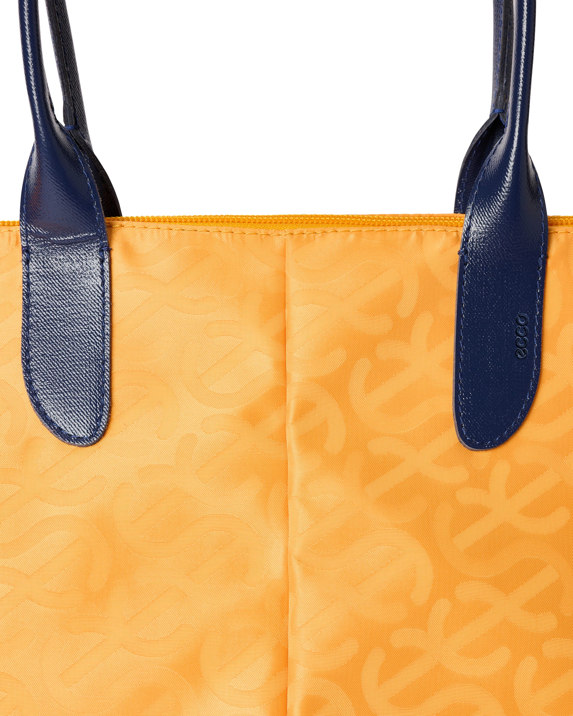 ECCO® Go Light E Wave Leather Tote Bag - Orange - Detail-1