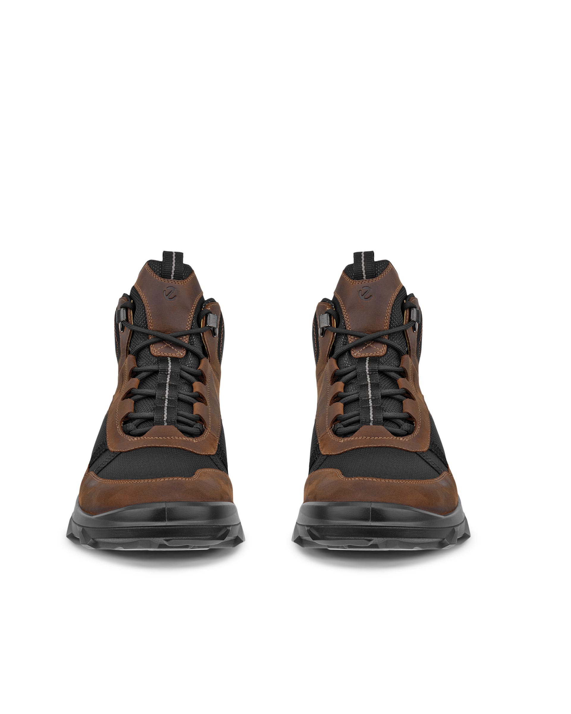 Męskie nubukowe wodoodporne buty outdoor za kostkę ECCO® MX - Brązowy - Outside