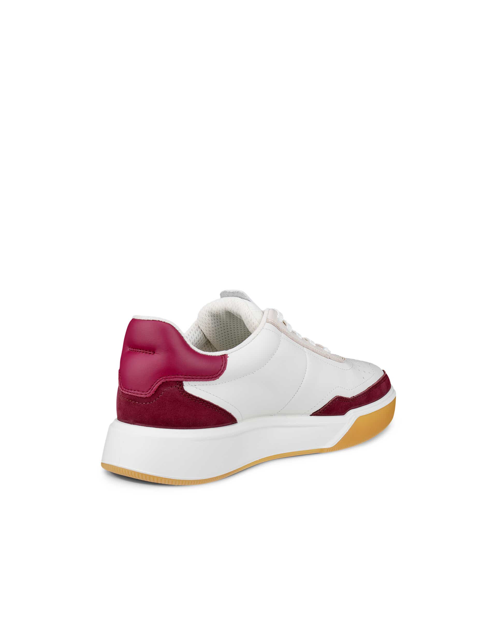ECCO® STREET COURT ženske kožne tenisice - Crvena - Back