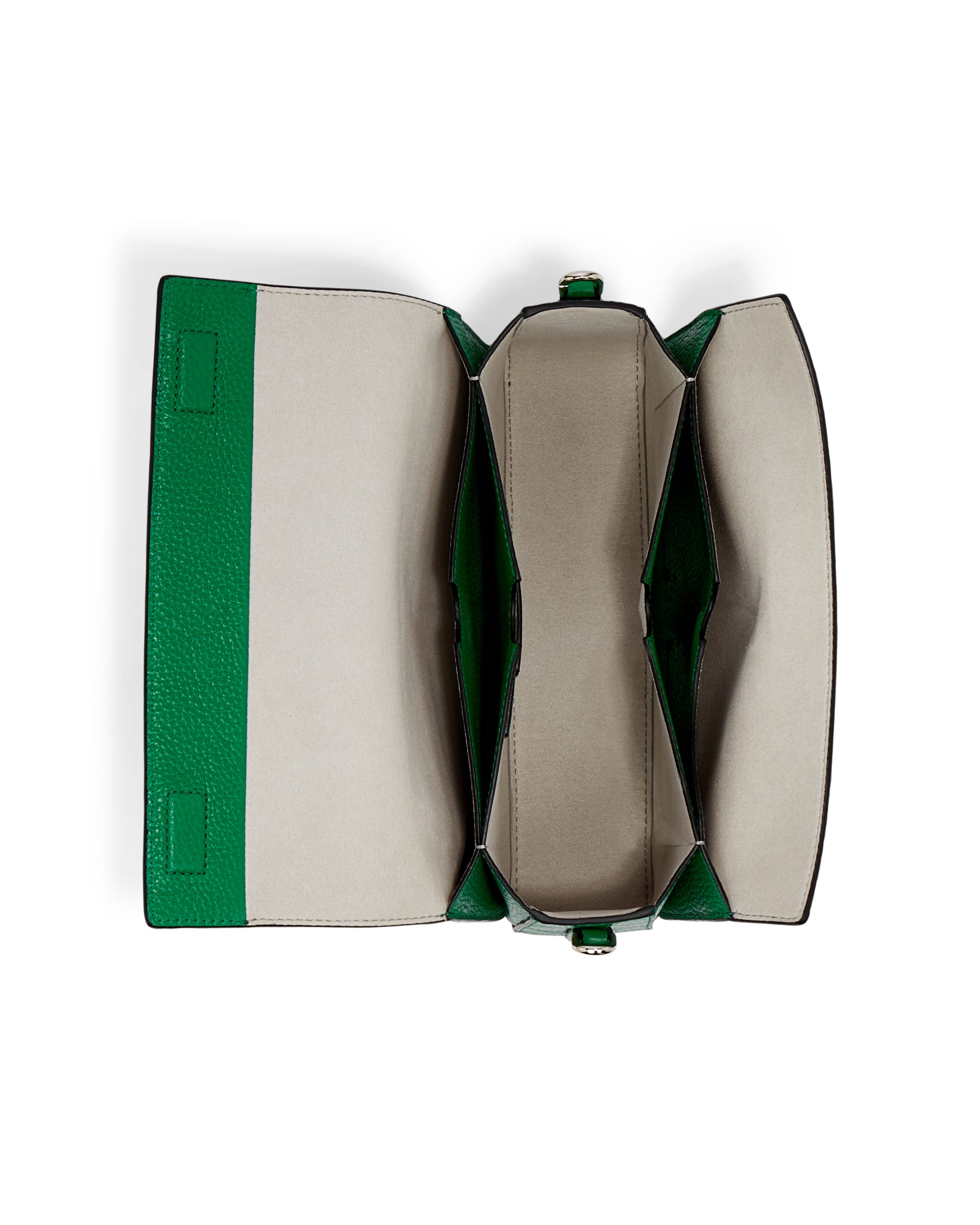 ECCO® Textureblock Leather Pinch Crossbody Bag - Green - Birdeye