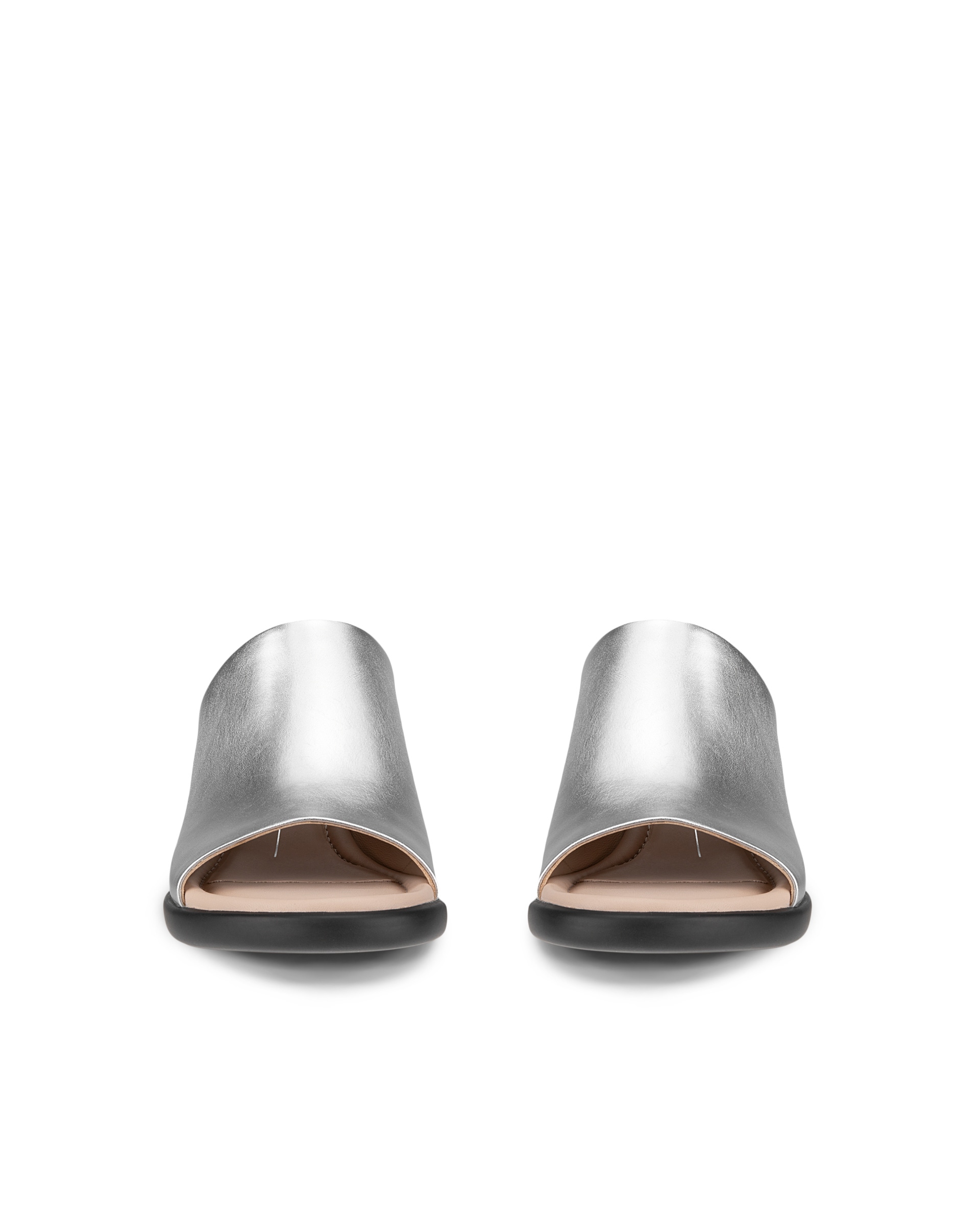 Dámské kožené nazouváky ECCO® Sculpted Sandal LX 35 - Metalická - Front pair