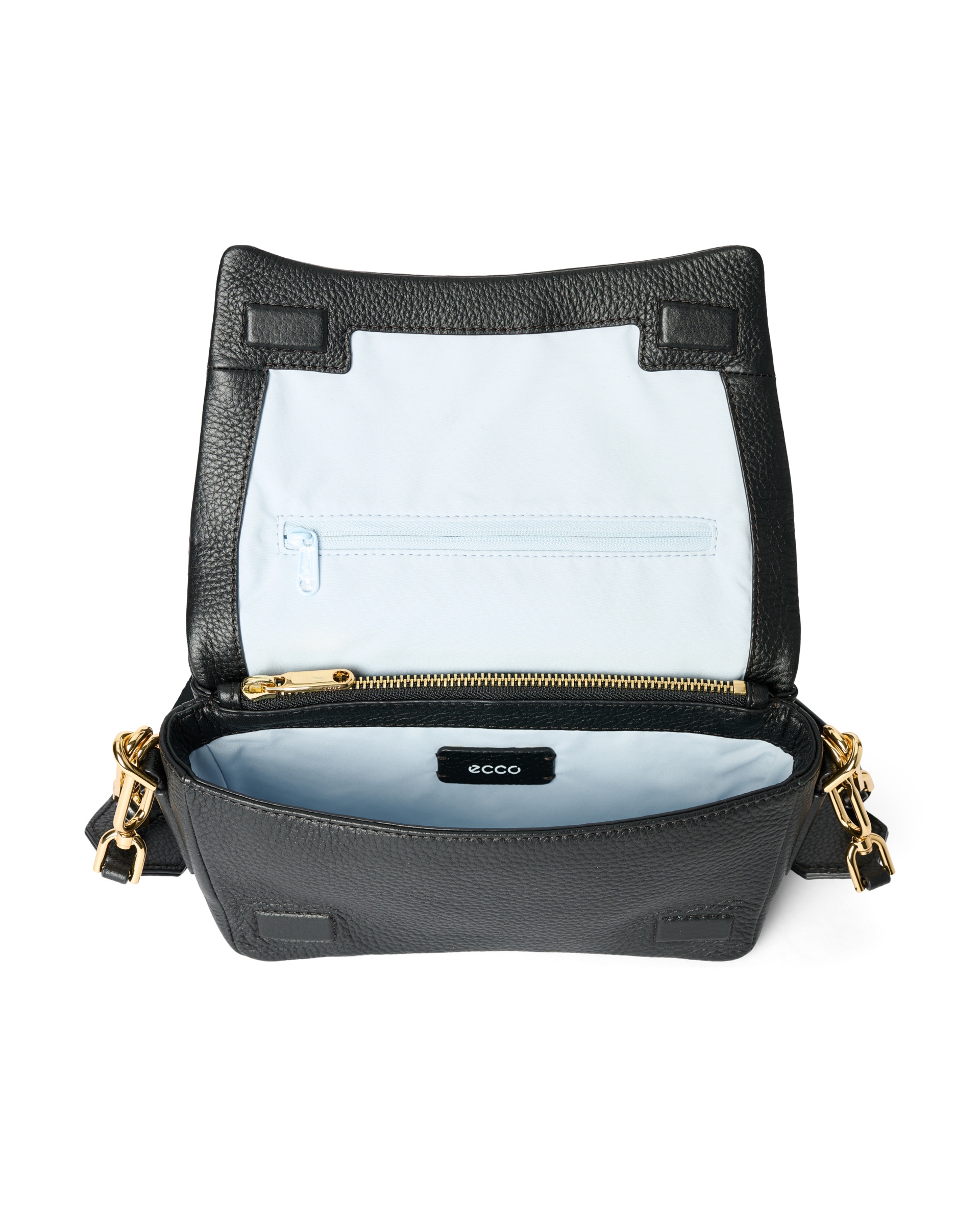 ECCO SOFT MEDIUM PINCH BAG - Black - Inside